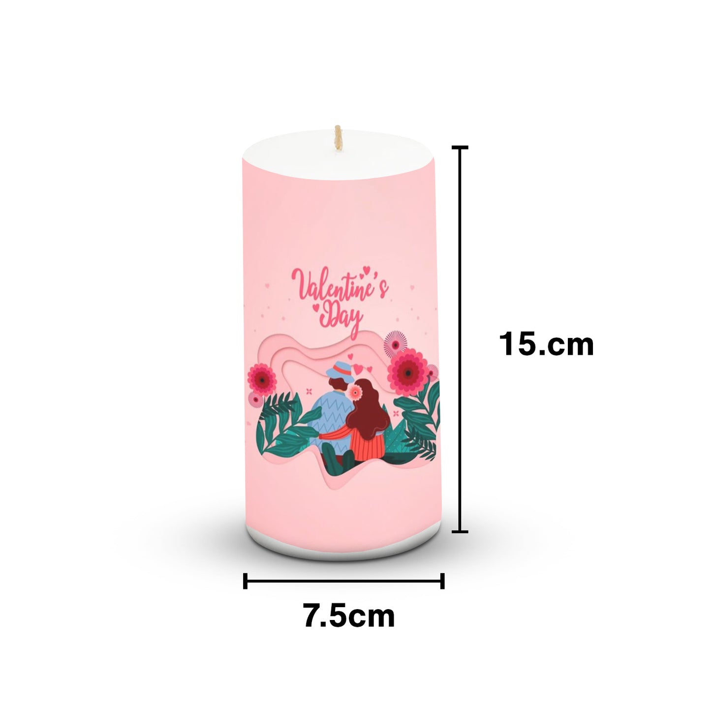 Bulk Buy Valentine Pillar Candles ( 20 Pcs )