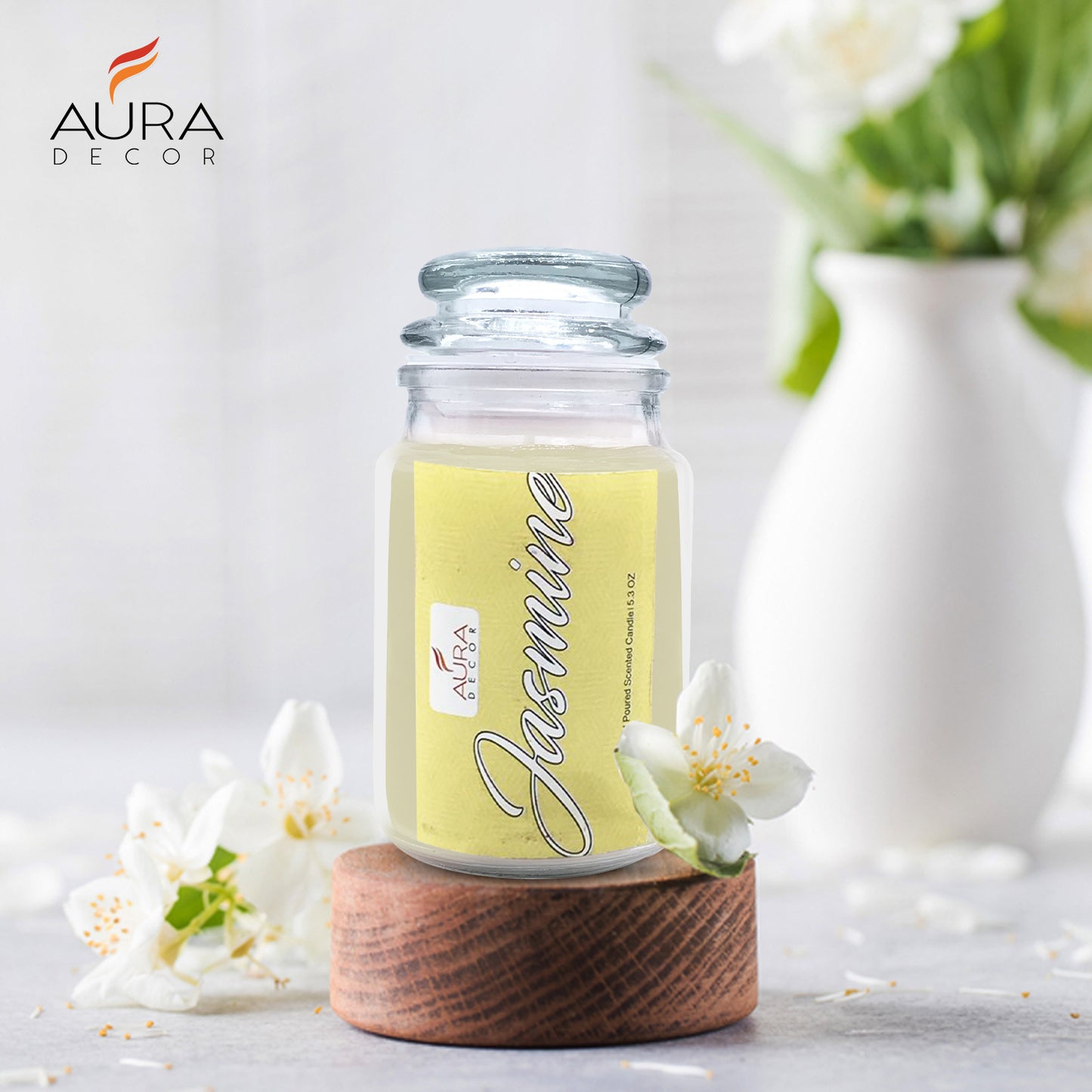 Bulk Buy AuraDecor Long Burning Fragrance Jar Candle ( 72 Hours ) ( MOQ 50 Pcs )
