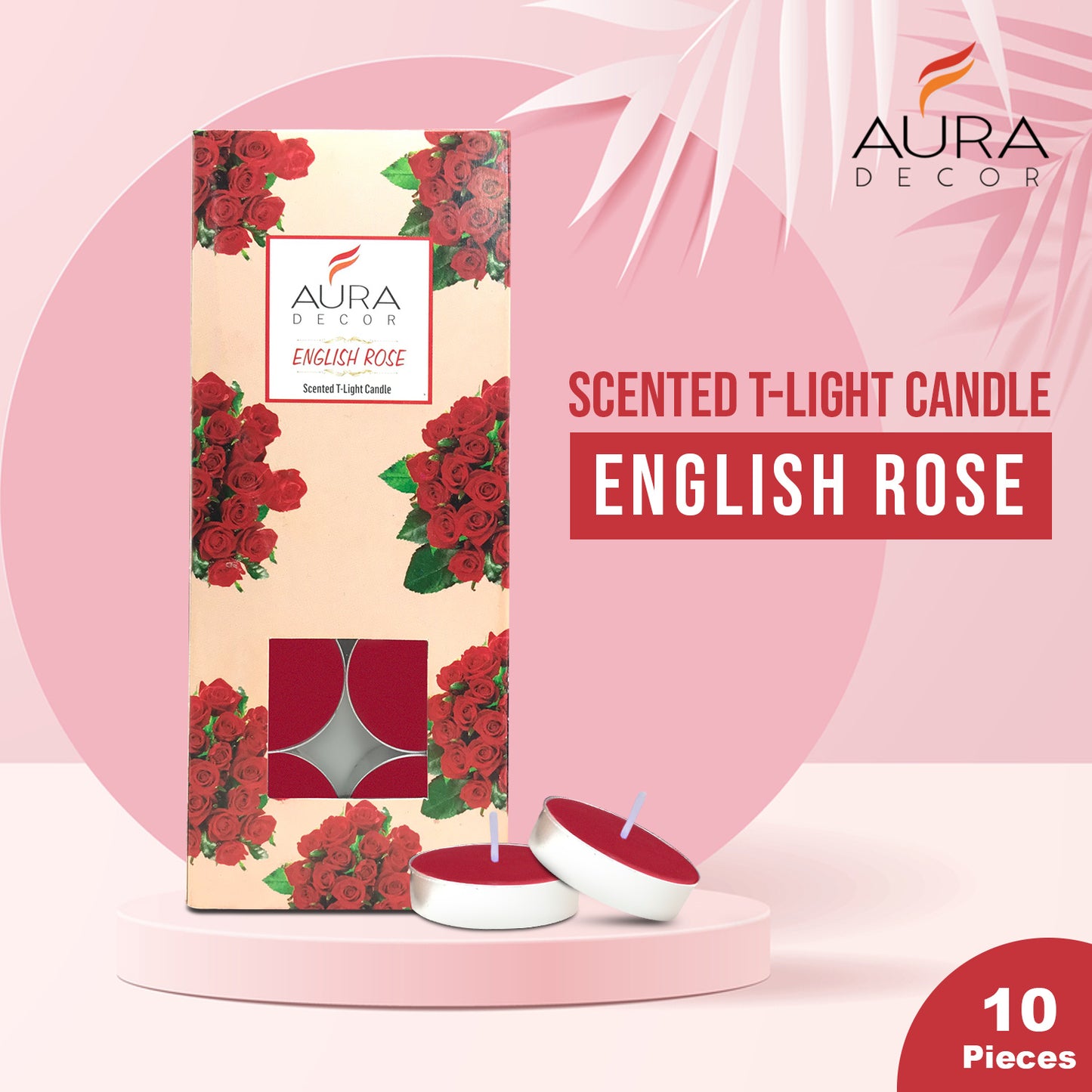 AuraDecor Pack of 10 Fragrance  Tealight