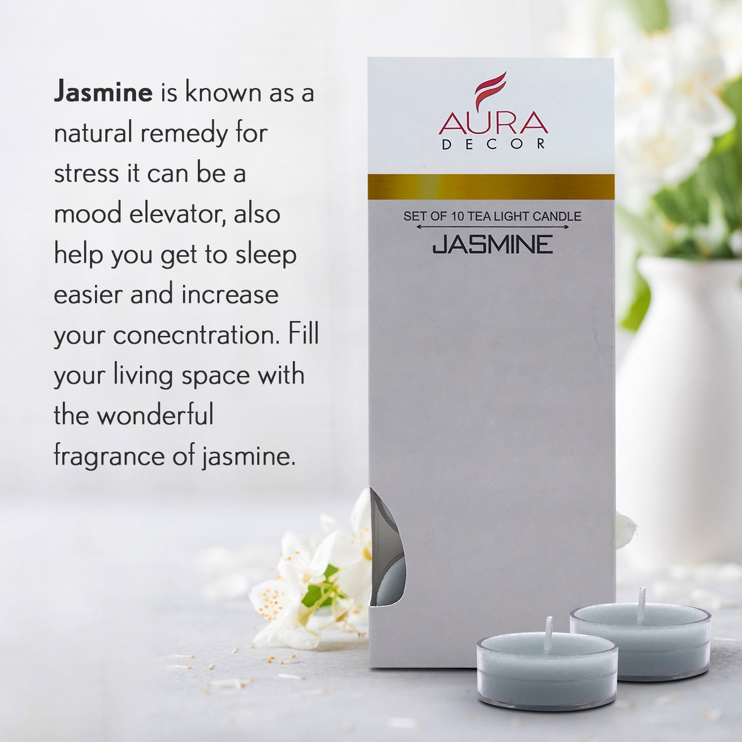 Fragrance Tealight Pack of 10 ( Acrylic ) ( Bulk Buy 100 Packets )