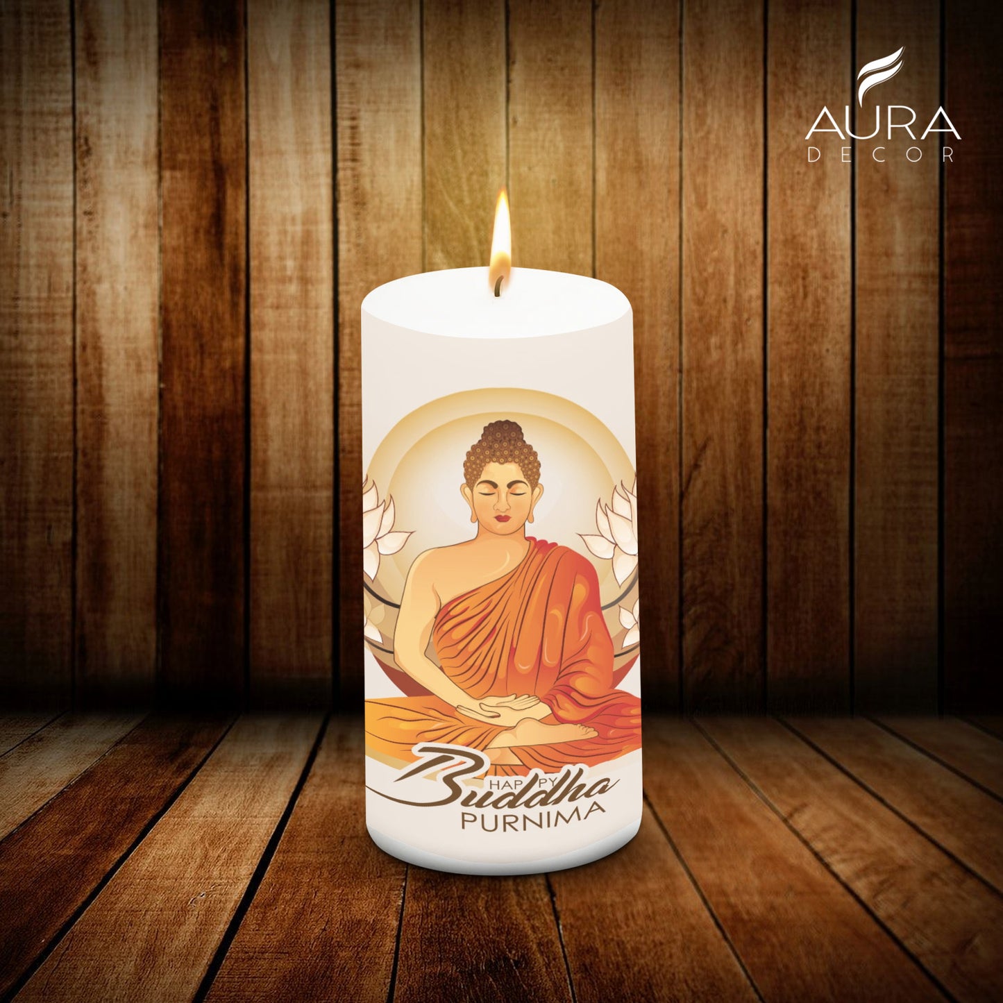 Printed Pillar Candles Bulk Buy ( MOQ 20 Pcs )