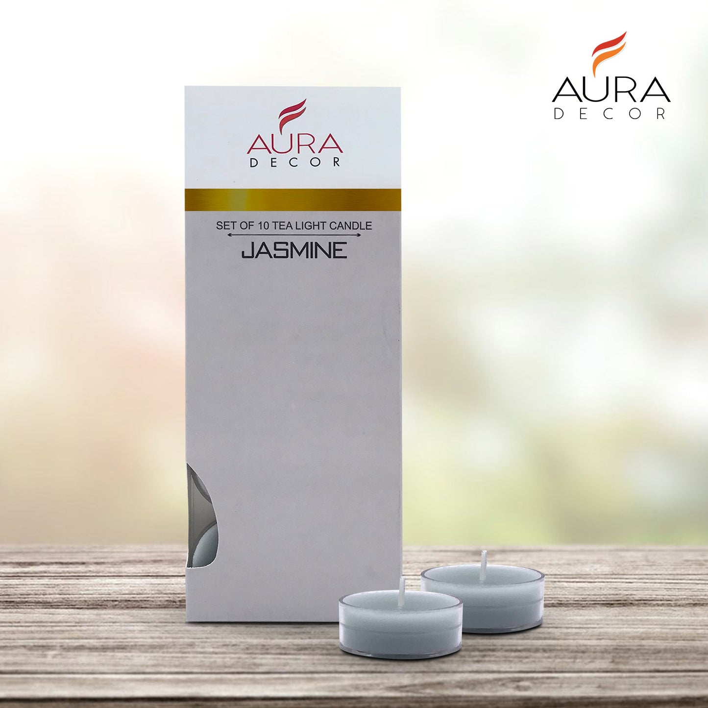 AuraDecor Acrylic Fragrance Tealight ( Pack of 10 )