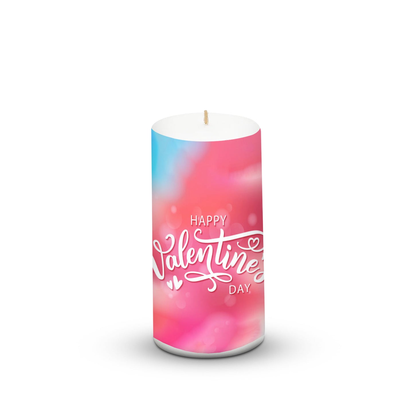 Pillar Valentine Day Pink Candle For Valentines Special 3*6 inch Unscented.