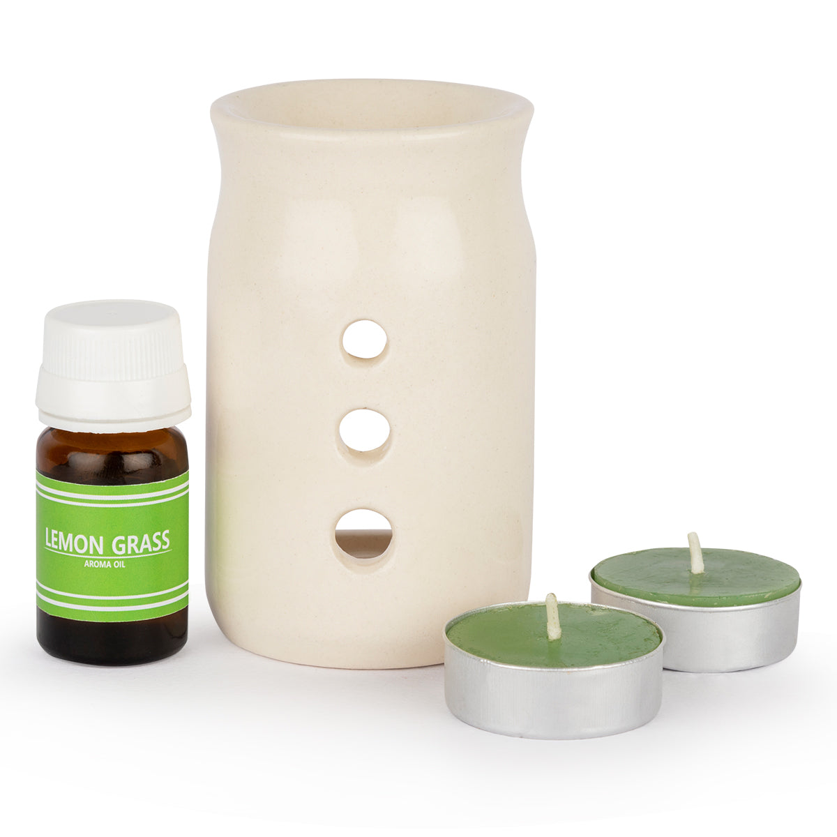 AuraDecor Aroma Oil Burner Gift Set ( Lemon Grass )