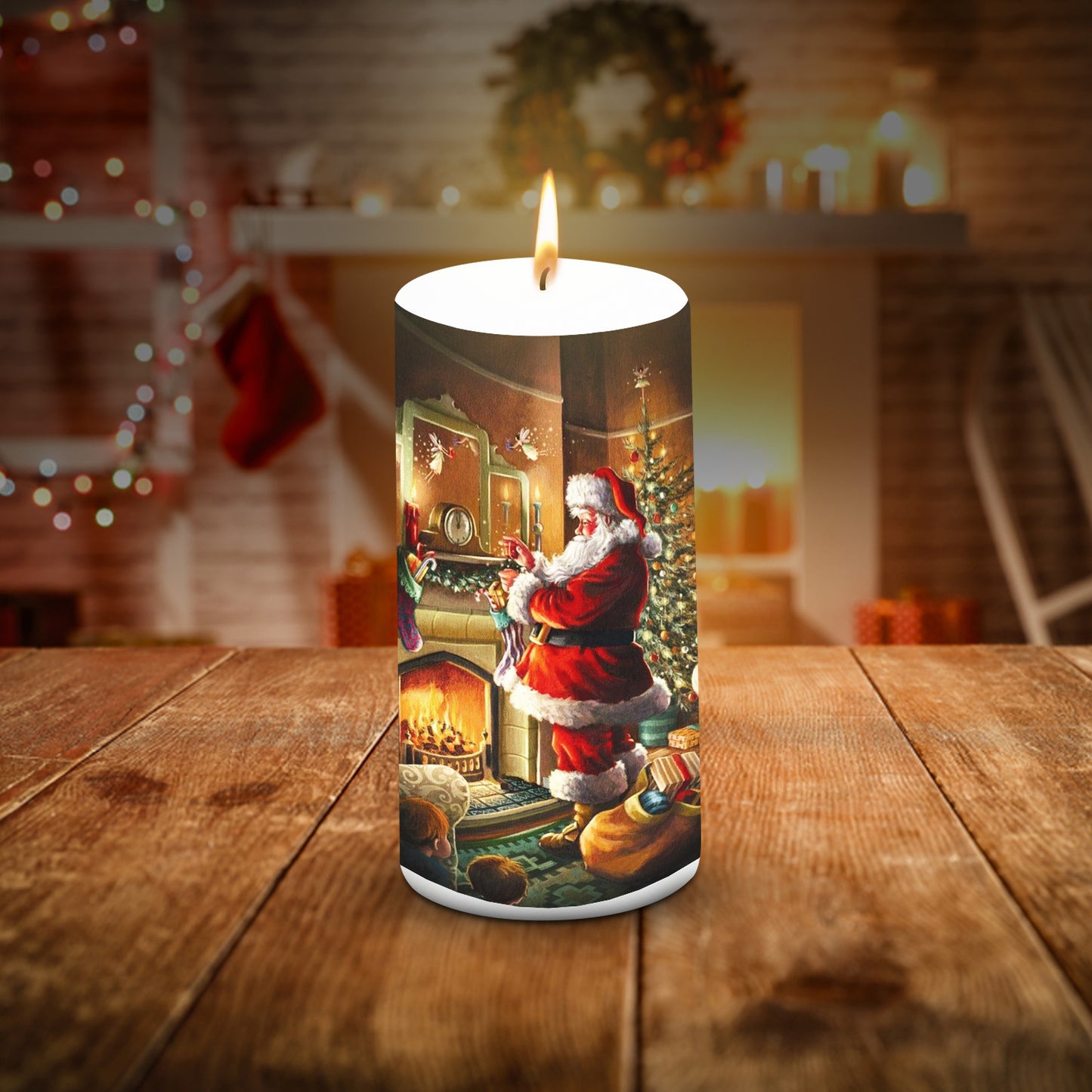 Pillar Candle Christmas 3*6 inch Unscented New