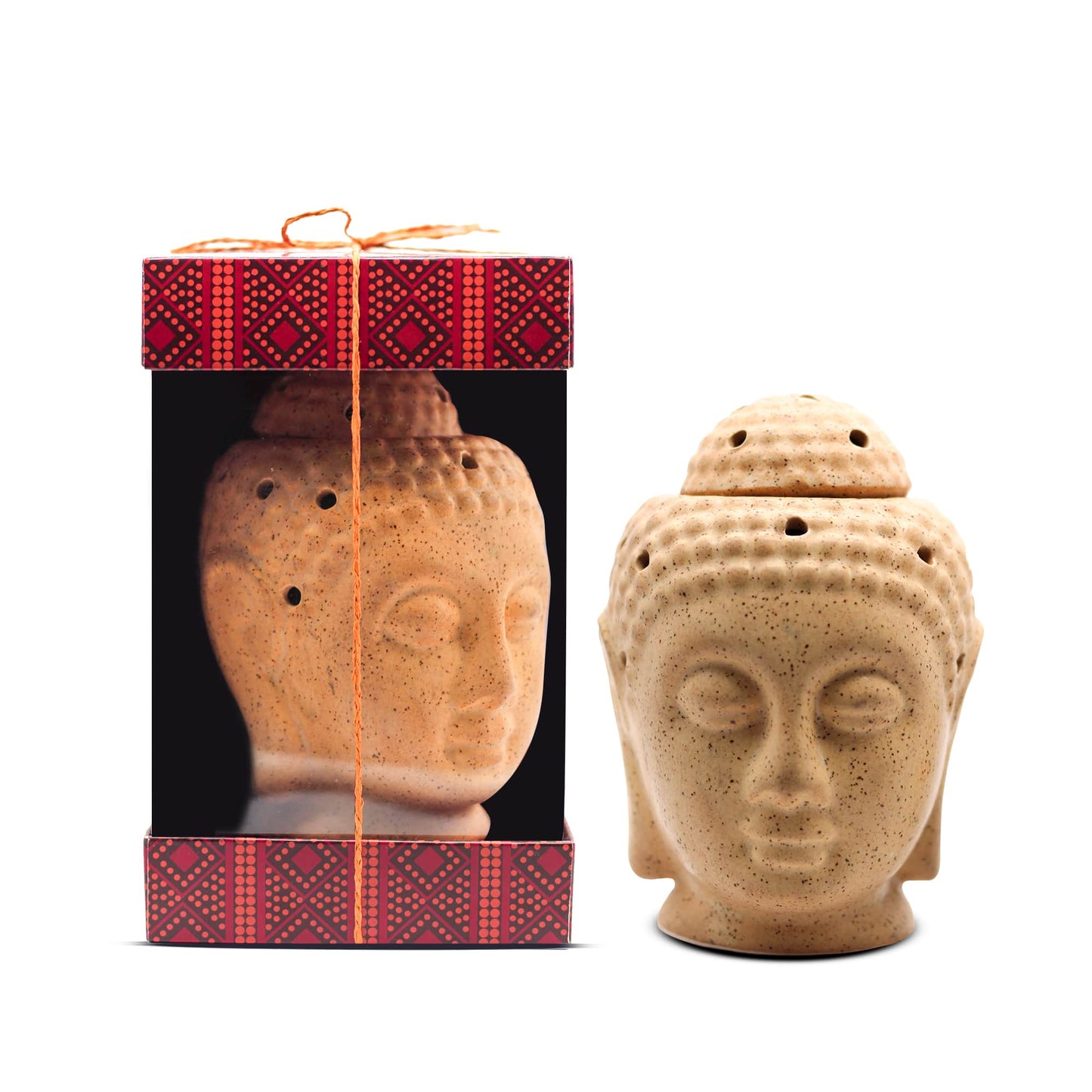 AuraDecor Buddha Electric Gift Set with Aroma Oil 10ml Aroma Oil & 1 Extra Bulb Assorted Color