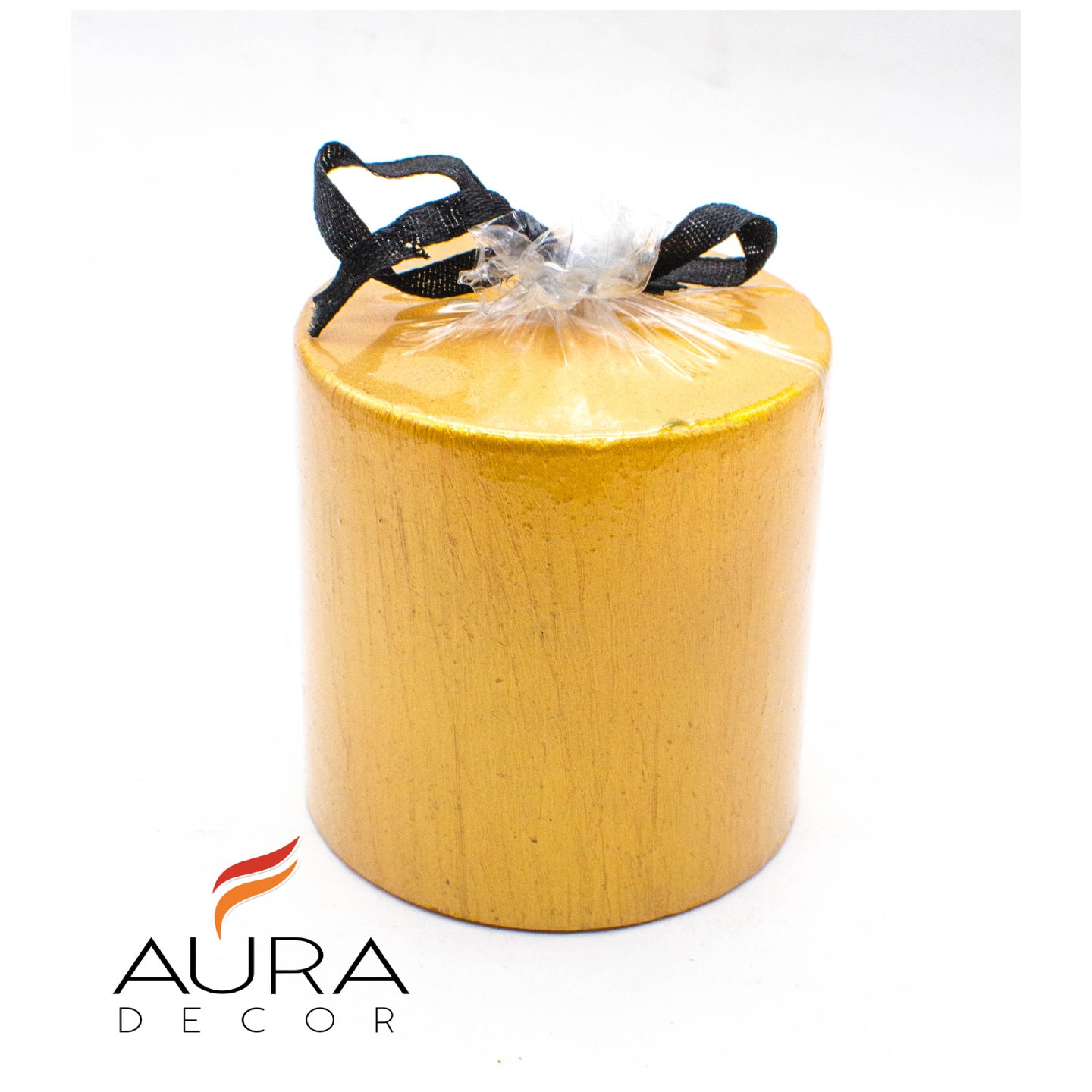 AuraDecor 2.5*2.5 Inch Rustic Finish Pillar Candle - auradecor.co.in