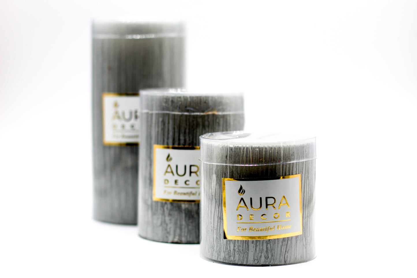 Bulk Buy Pillar Candle Set of 3 Candles ( 3*3, 3*4 , 3*6 Inches ) ( 12 Set Bulk Buy )
