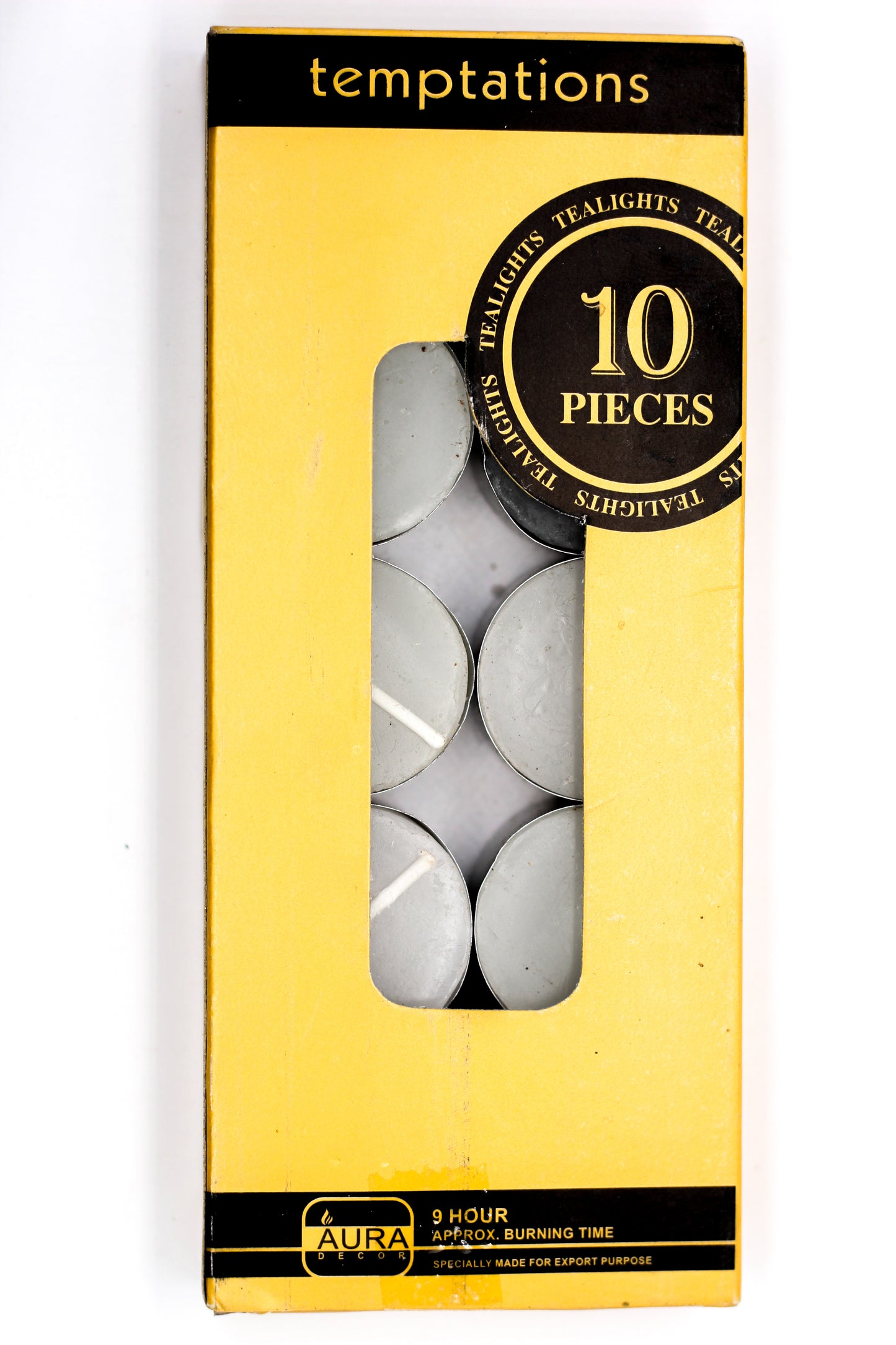 AuraDecor Tealight Bulk Buy Pack ( Master Box ) ( Burning Time 9 Hours Approx)