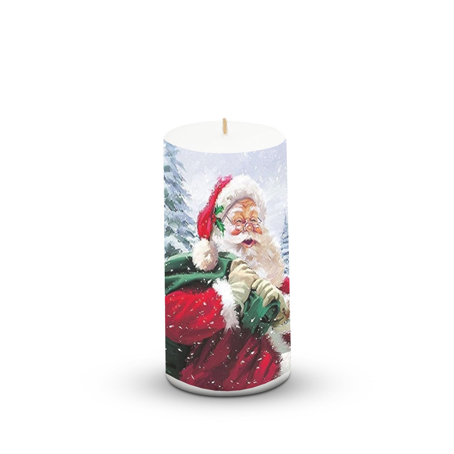 Pillar Candle Christmas 3*6 inch Unscented