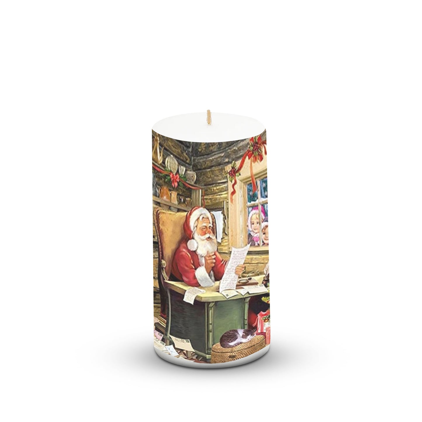 Pillar Candle Christmas 3*6 inch Unscented