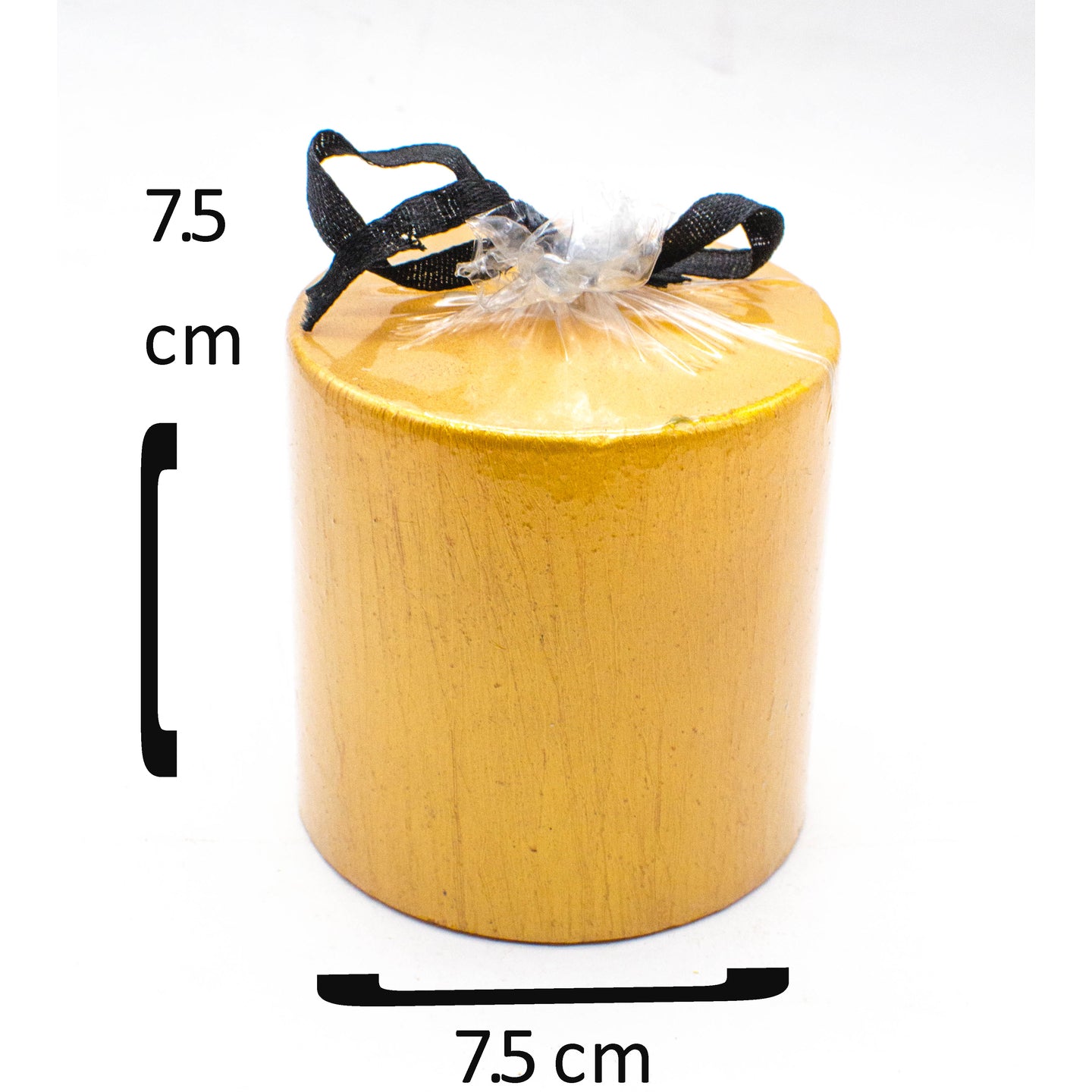 AuraDecor 2.5*2.5 Inch Rustic Finish Pillar Candle - auradecor.co.in