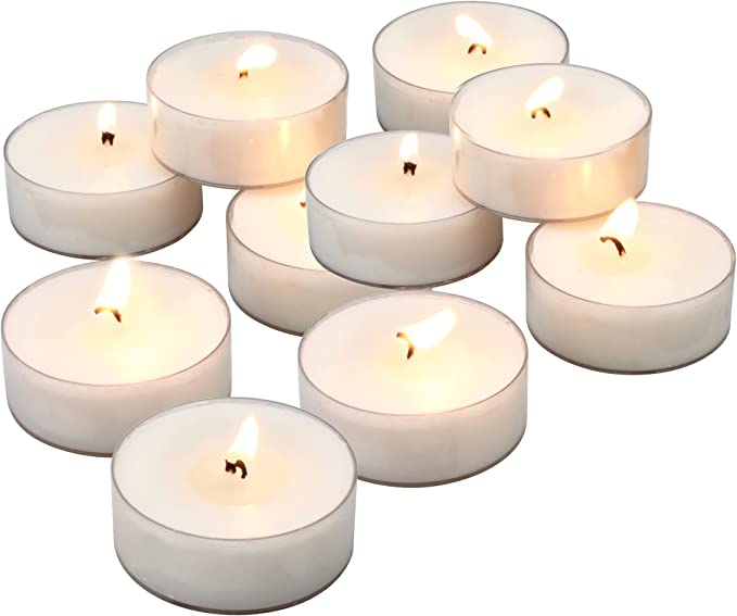 AuraDecor Empty PolyCarbonate Cups Round Shape ( Big Cups 9 Hour Tealight )