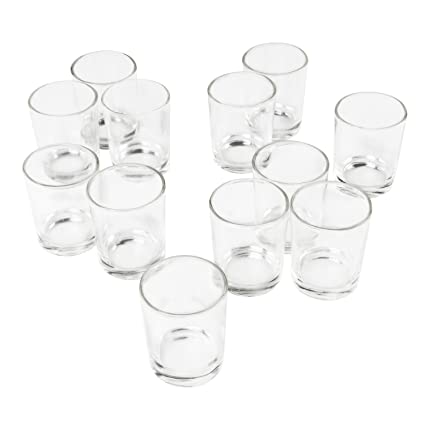 AuraDecor Empty Shot Glass 2..5 inch for Making Candle Votives