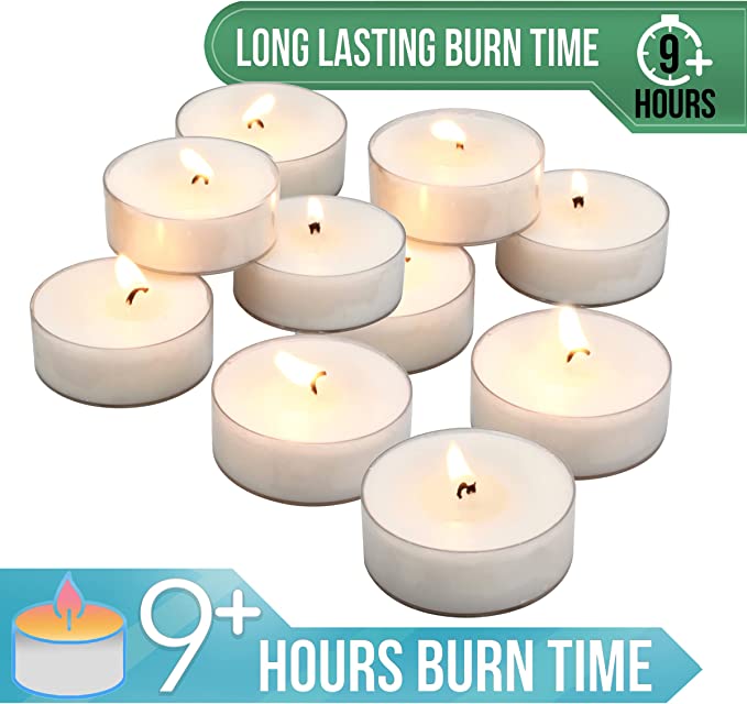 AuraDecor Empty PolyCarbonate Cups Round Shape ( Big Cups 9 Hour Tealight )