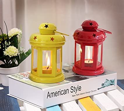AuraDecor Set of 2 Assorted Lantern Tealight Holder