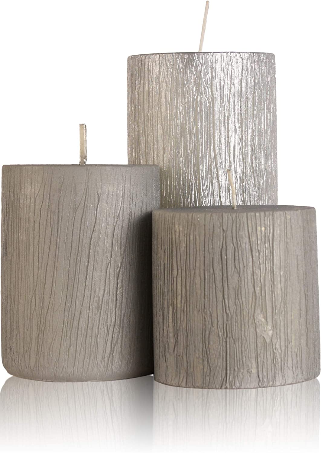 Bulk Buy Pillar Candle Set of 3 Candles ( 3*3, 3*4 , 3*6 Inches ) ( 12 Set Bulk Buy )