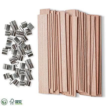 Wood Wick for Candle Making Pack of 100 - auradecor.co.in