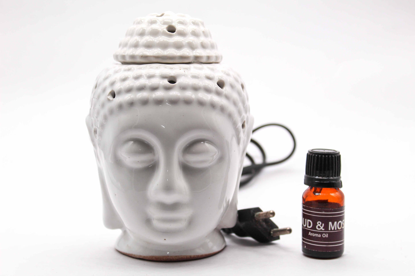 AuraDecor Buddha Electric Gift Set with Aroma Oil 10ml Aroma Oil & 1 Extra Bulb Assorted Color
