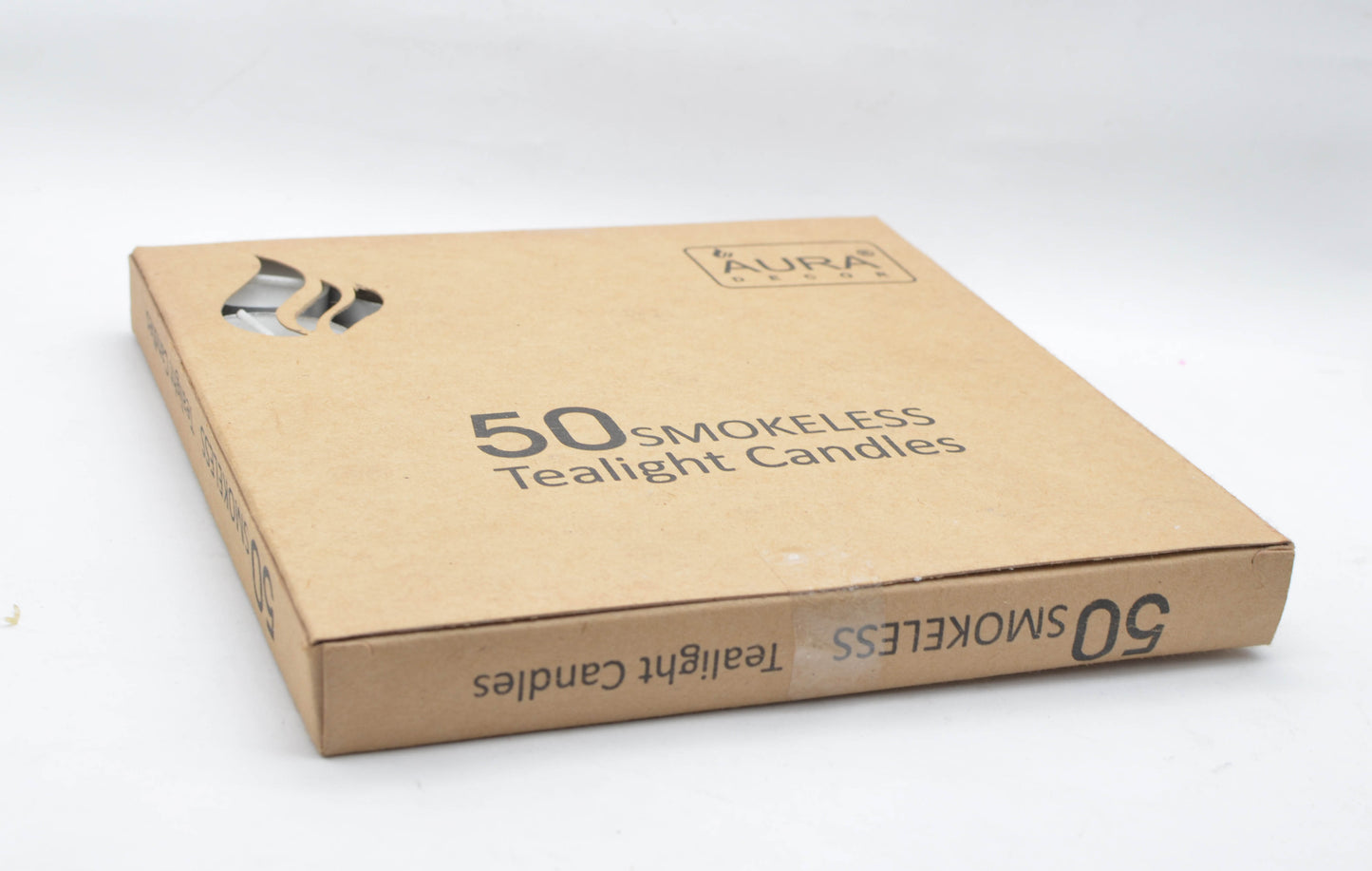 Pack of 50 Smokeless Tealight Candle (Burning Time 2.5 hours approx) - auradecor.co.in