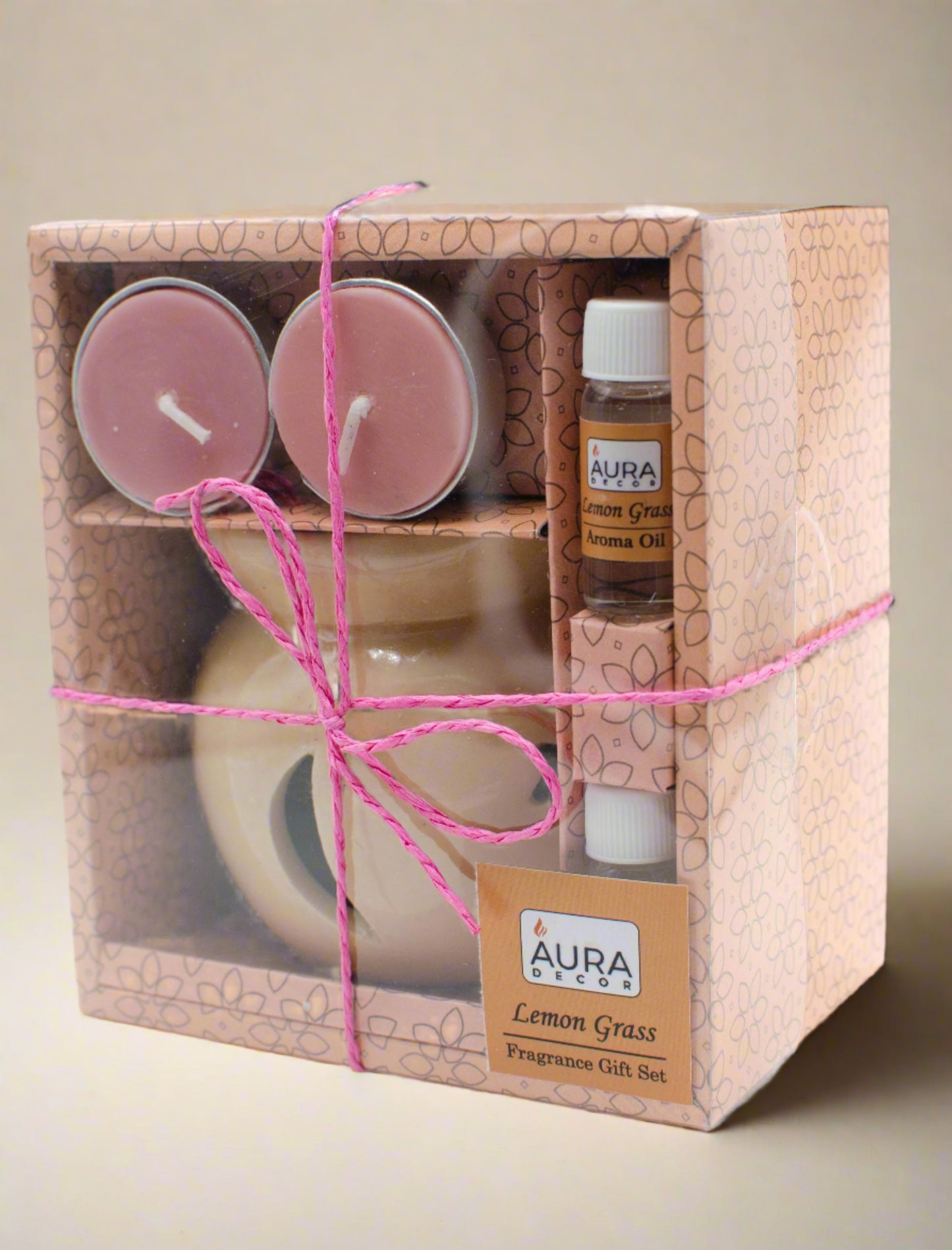 Aroma Oil Burner Gift Set ( Medium ) - auradecor.co.in