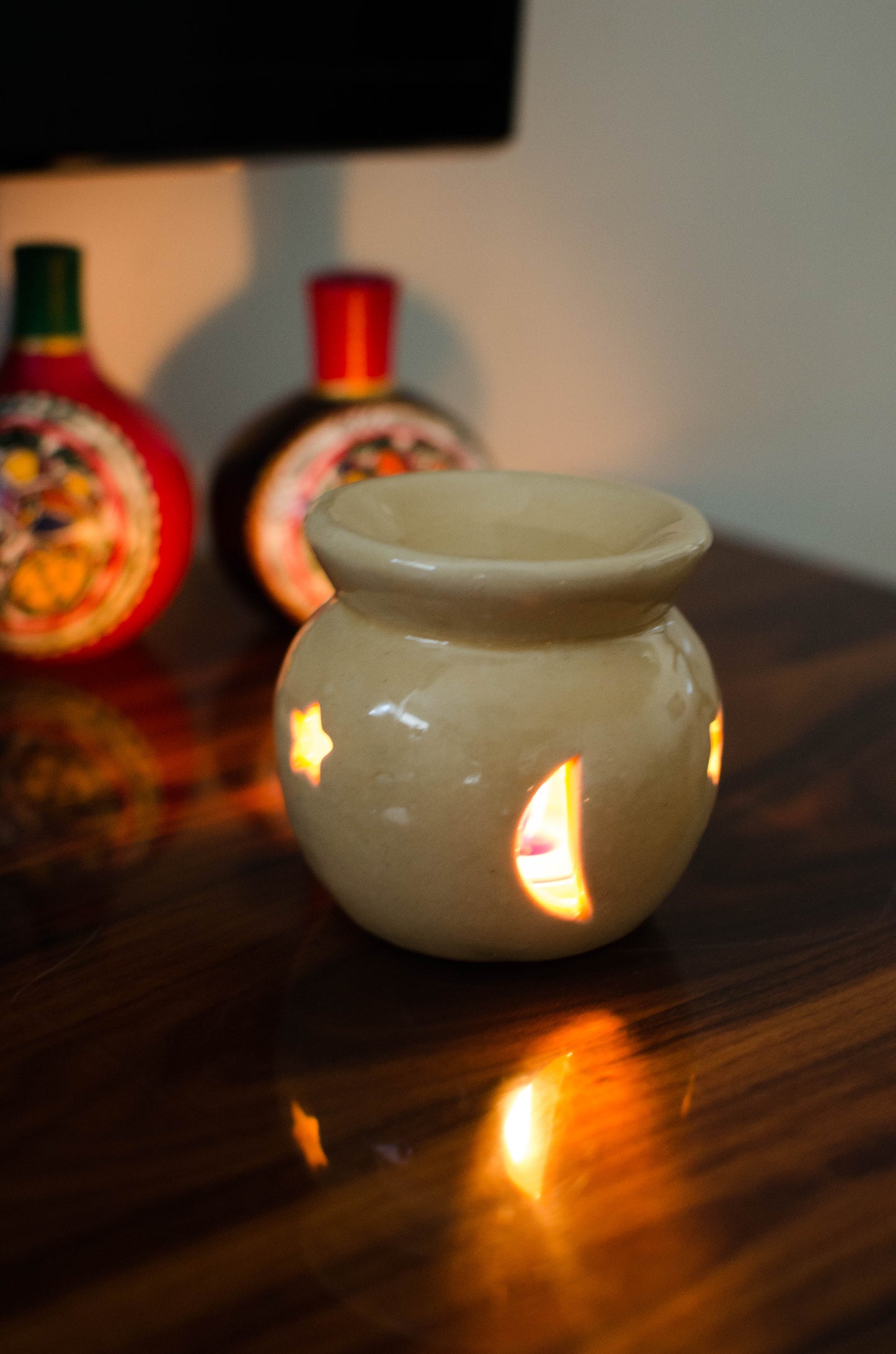 Aroma Oil Burner Gift Set ( Medium ) - auradecor.co.in