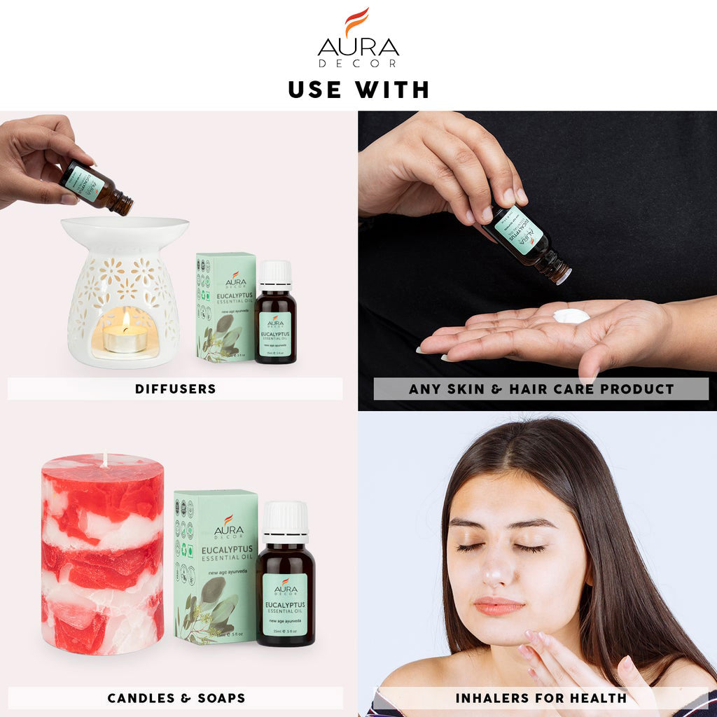 Eucalyptus Essential Oil - 15ml for Skin, Hair, Face, Acne Care