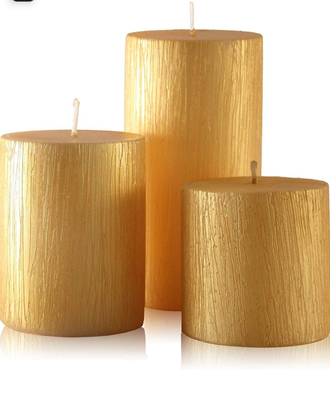 Bulk Buy Pillar Candle Set of 3 Candles ( 3*3, 3*4 , 3*6 Inches ) ( 12 Set Bulk Buy )
