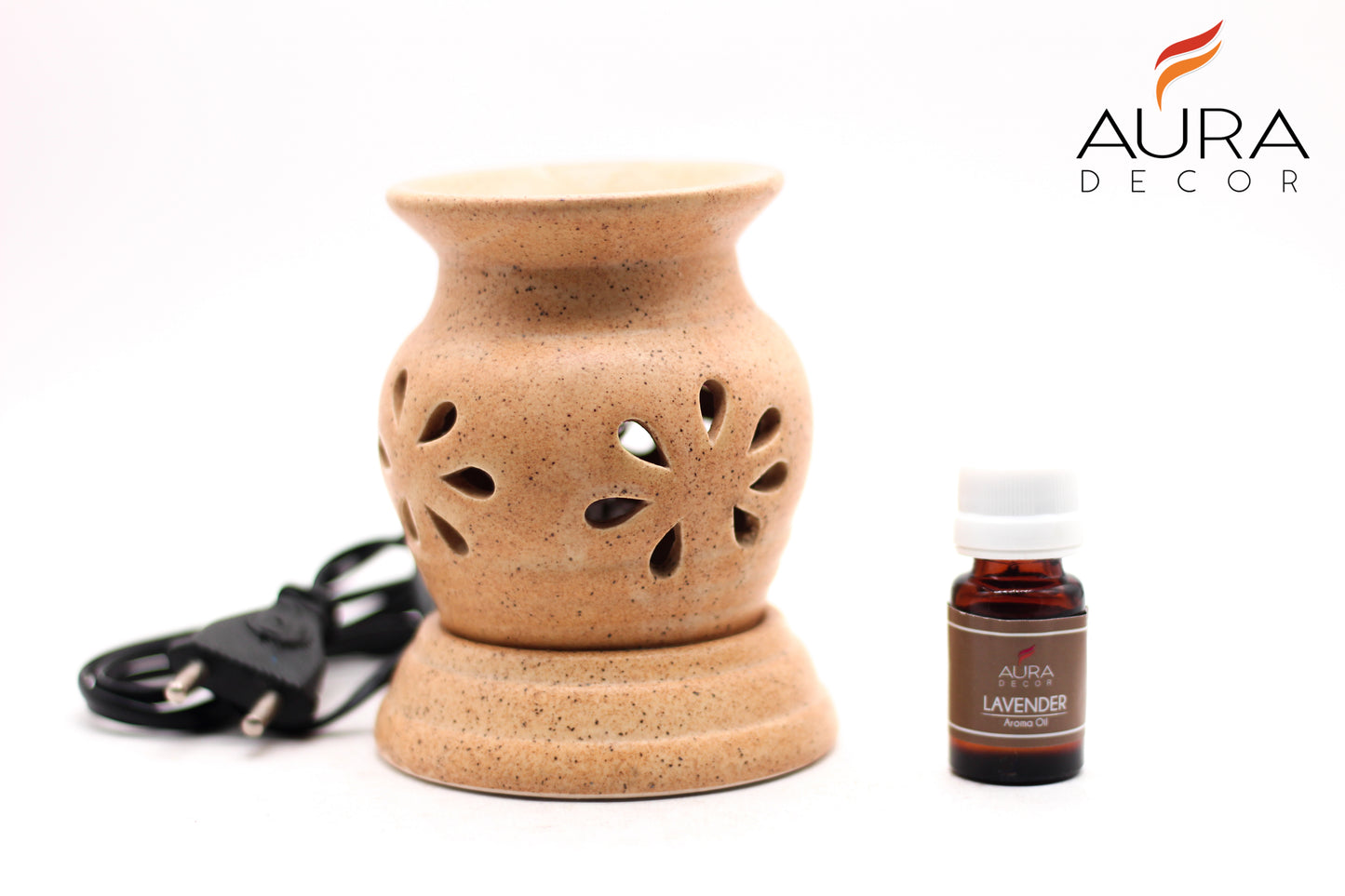 AuraDecor Electric Coloured Diffuser Gift Set with 10ml Aroma Oil (Assorted Colour)