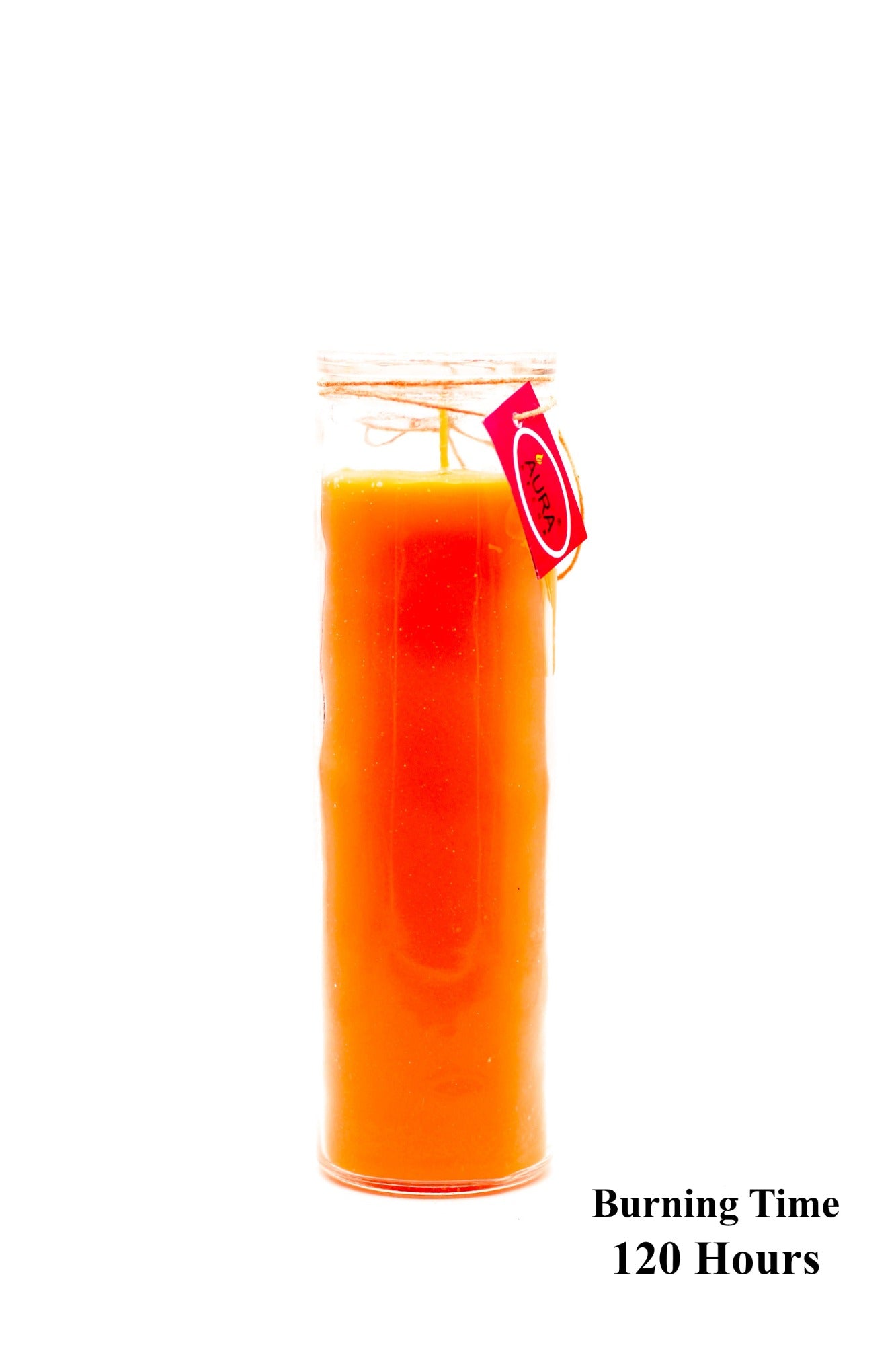 Orange candle church candle votive long burning candle