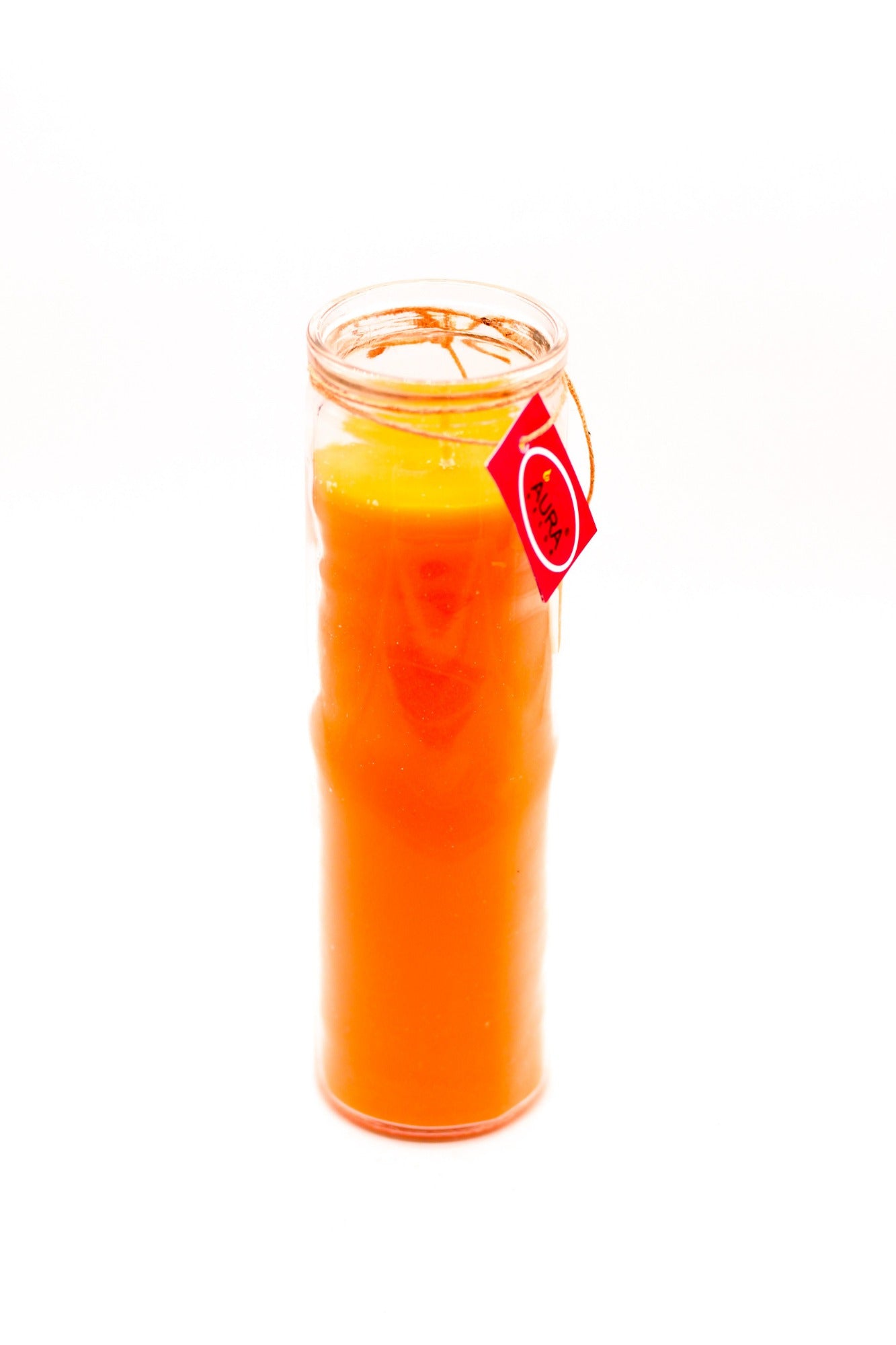Orange Church candle votive long burning 120 hours
