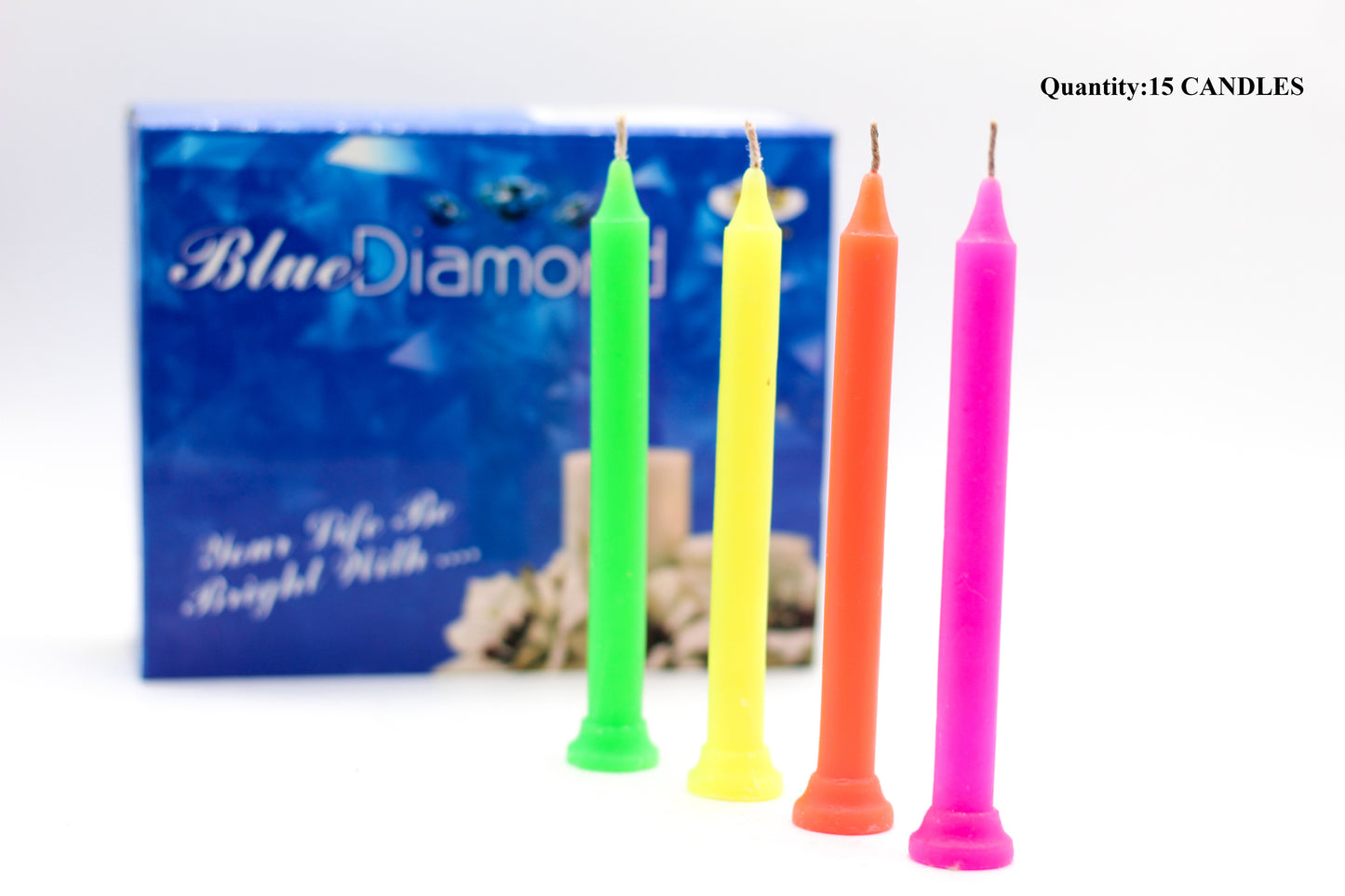 BlueDiamond Candles ( Pack of 12 Candles ) ( MOQ 60 Boxes )