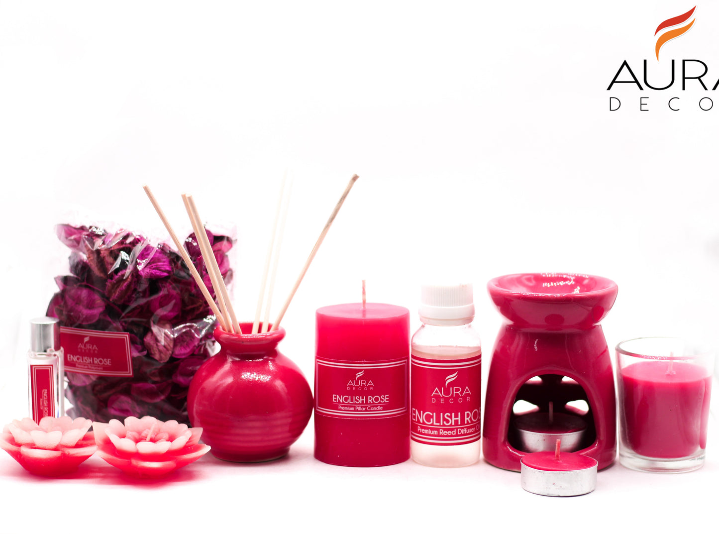 Combo Gift Pack for Aroma theraphy Fragrance English Rose
