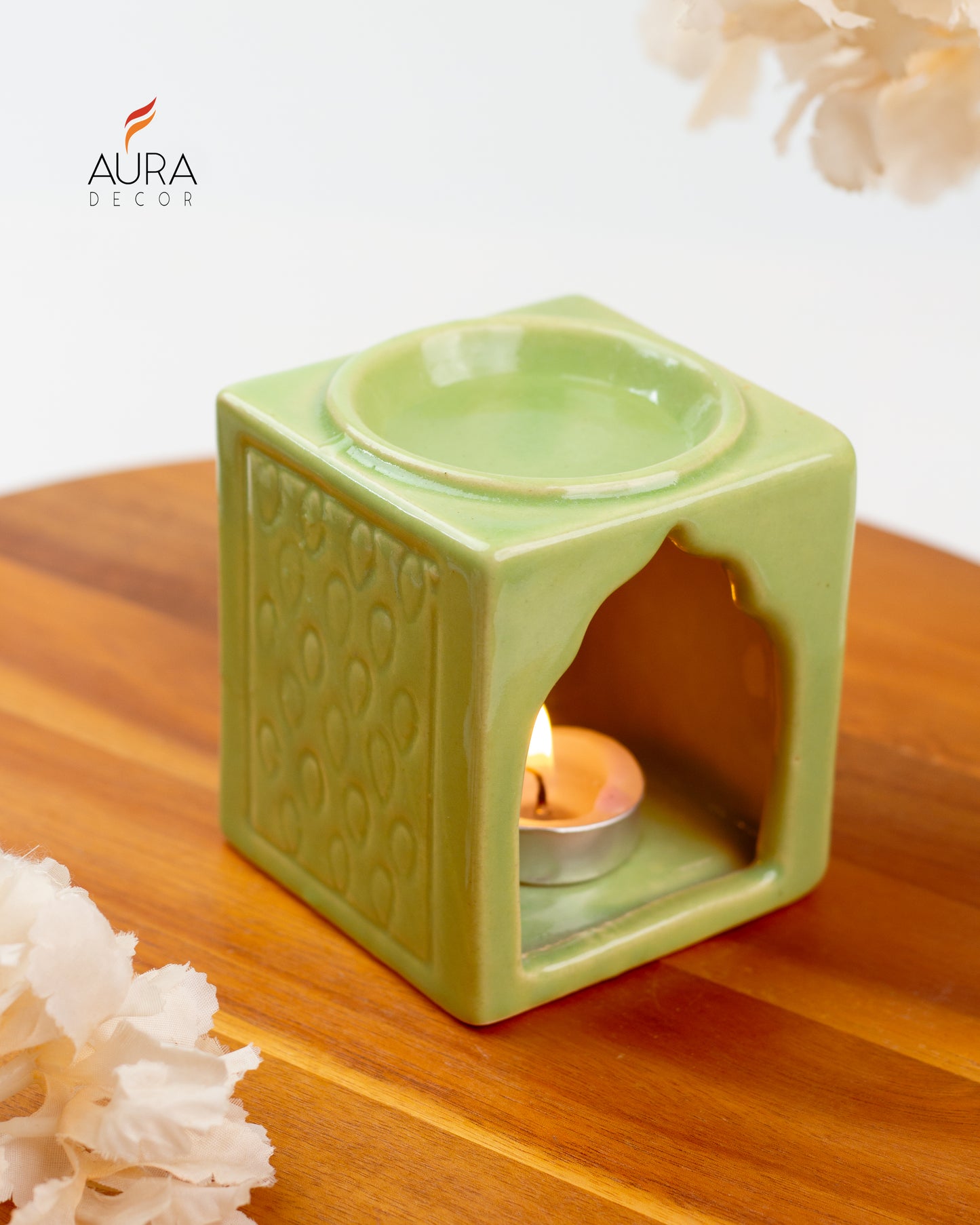 Aroma Diffuser with a Tealight Candle ( Square Shape )