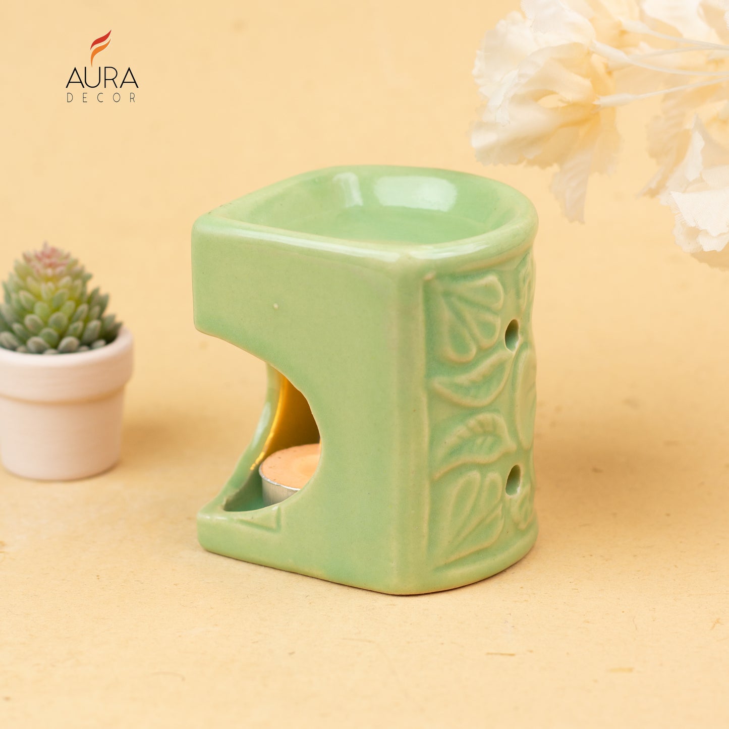 Aroma Diffuser with a Tealight Candle ( Heart Shape )