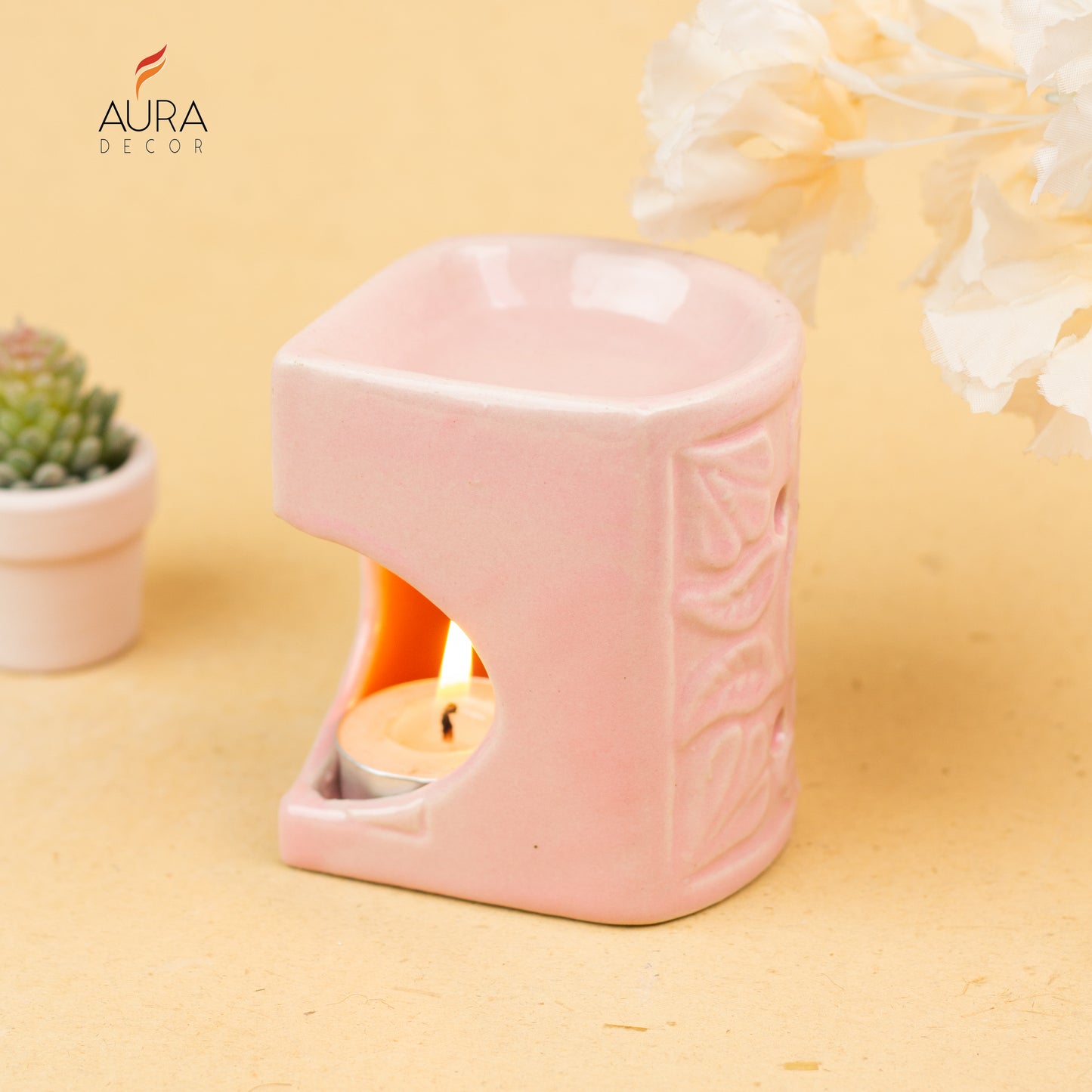 Aroma Diffuser with a Tealight Candle ( Heart Shape )