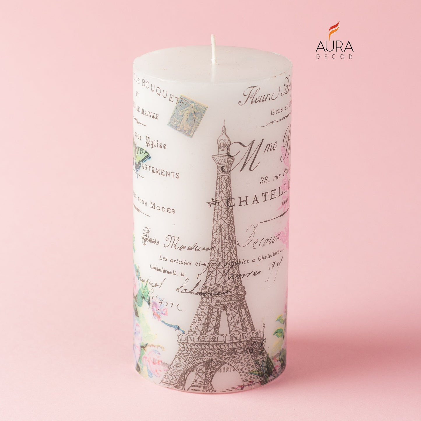 Bulk Buy AuraDecor Eiffel Tower Candle ( MOQ 20 Pcs )
