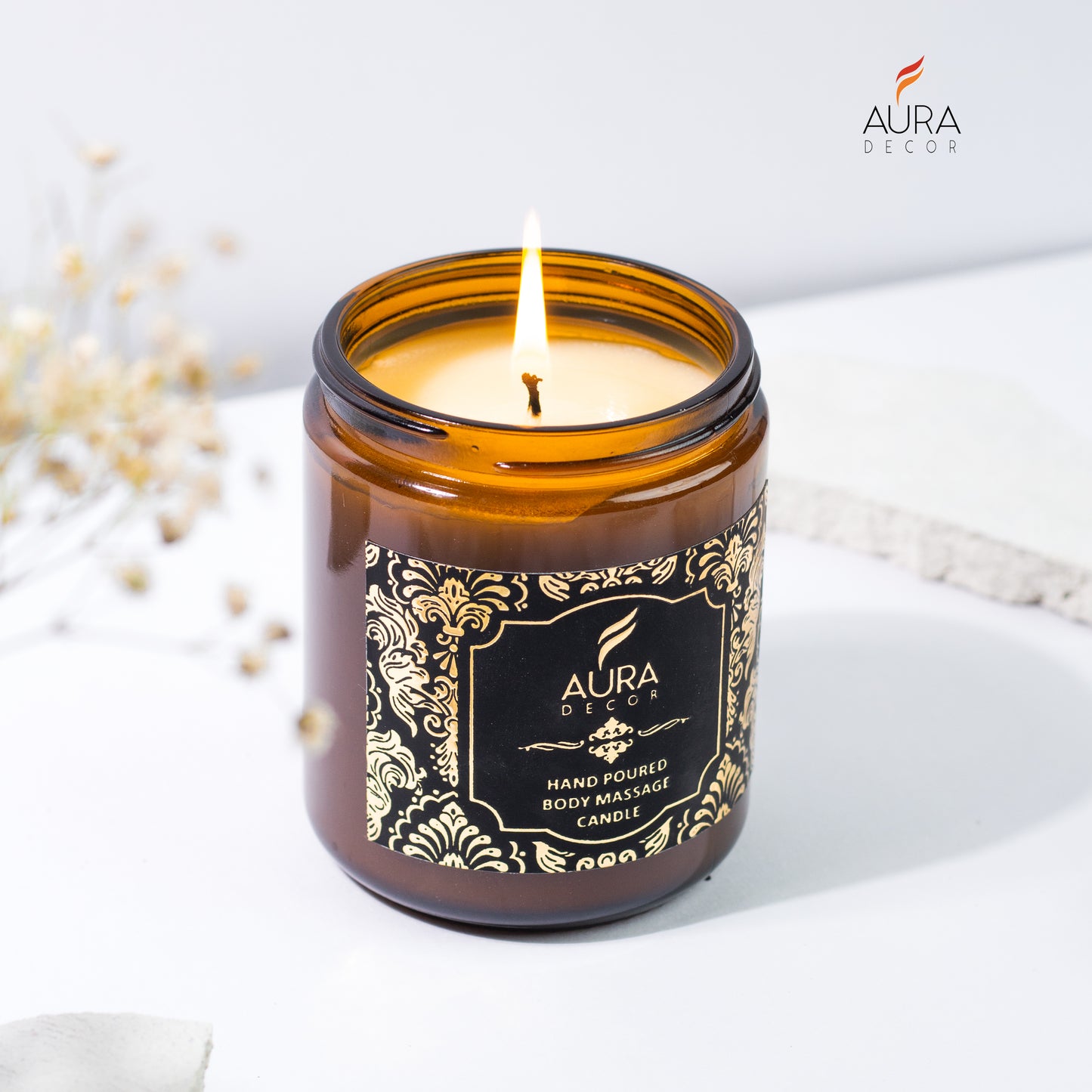 AuraDecor Body Massage Candle ( 100% Natural Candle )