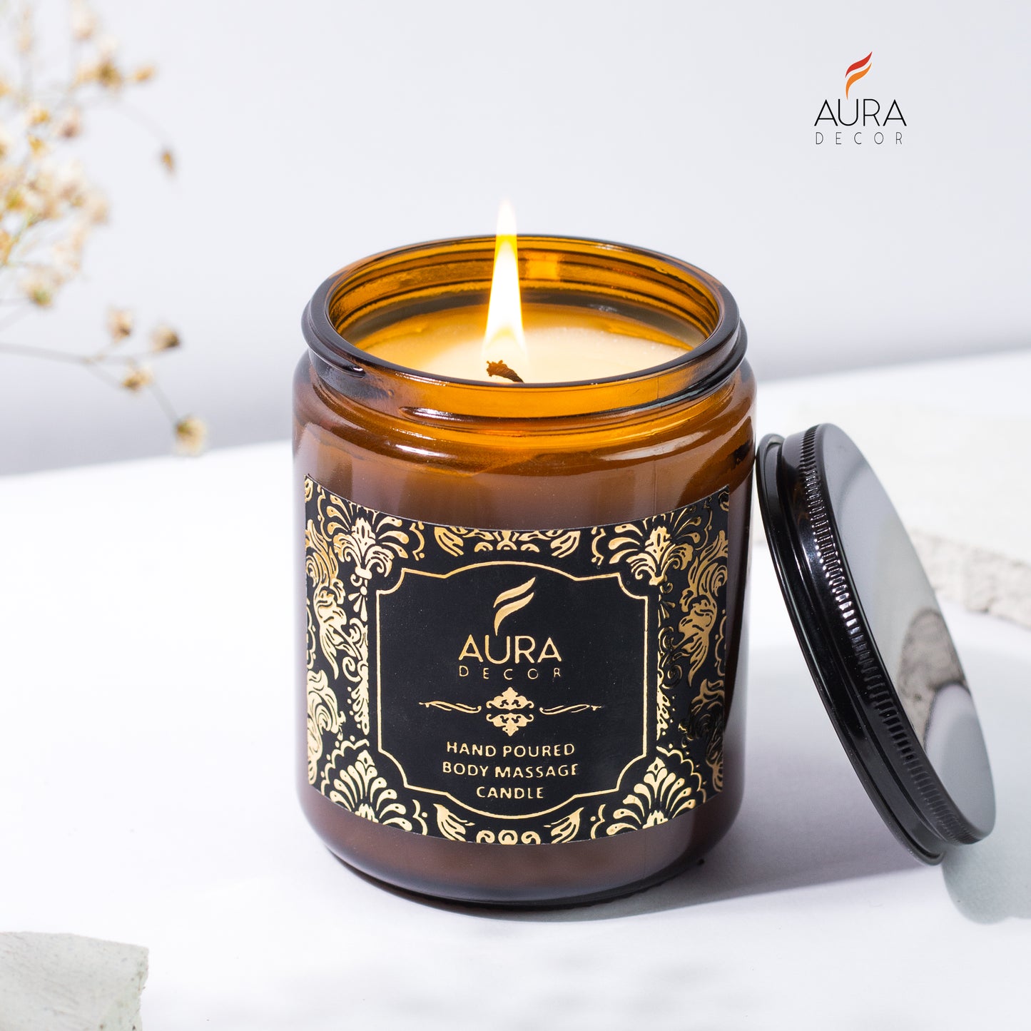 AuraDecor Body Massage Candle ( 100% Natural Candle )