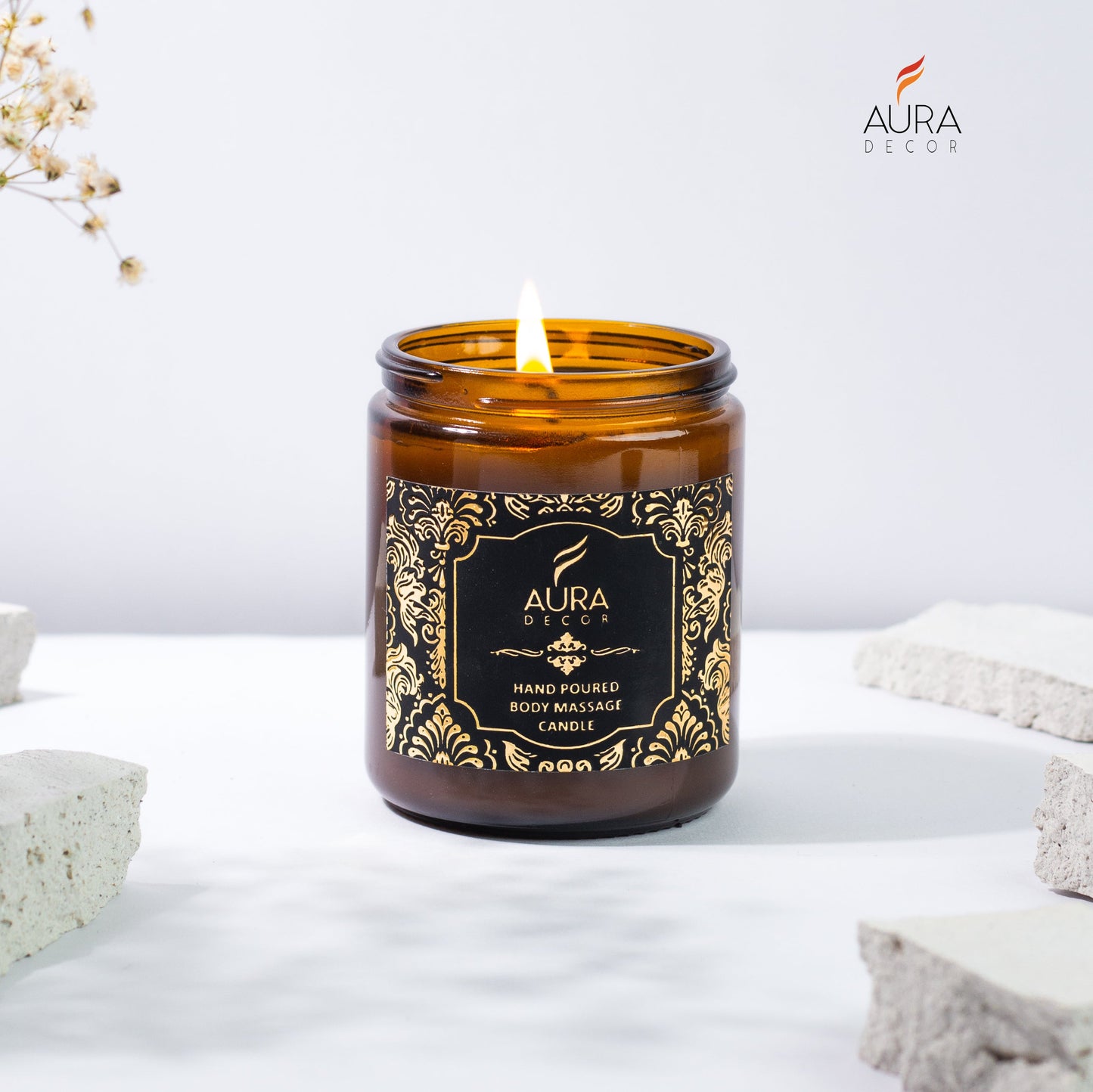 Bulk Buy AuraDecor Body Massage Candle ( 100% Natural Candle ) ( Master Qty 24 Pcs )