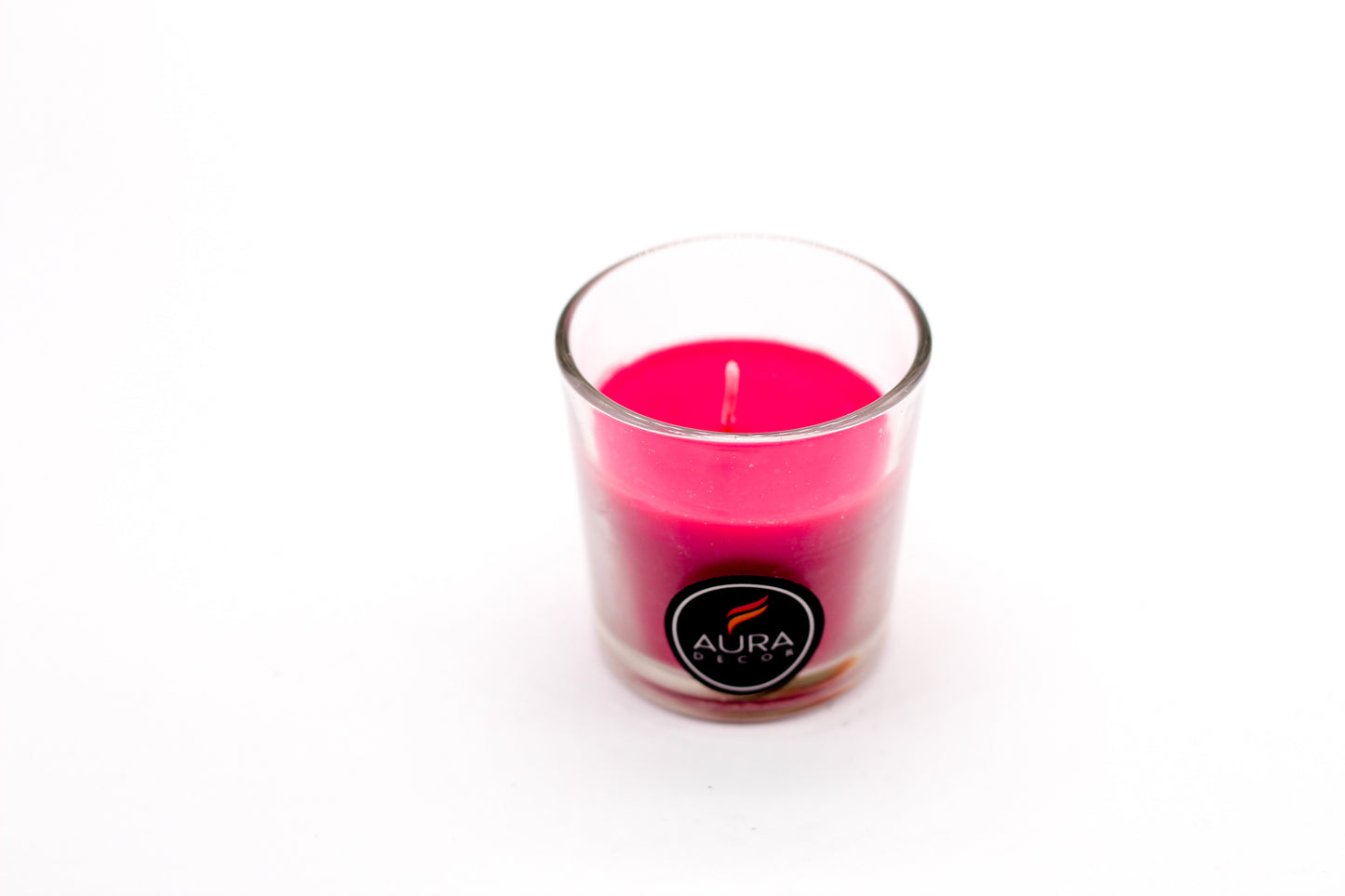 Pink Glass Votive Candle