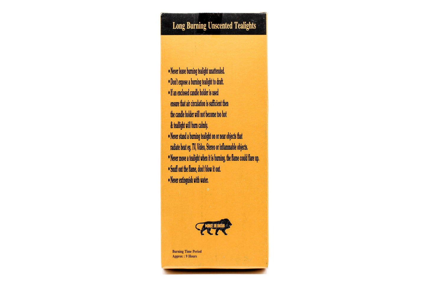 9 hour Burning Tealight Candle Pack of 10 - auradecor.co.in