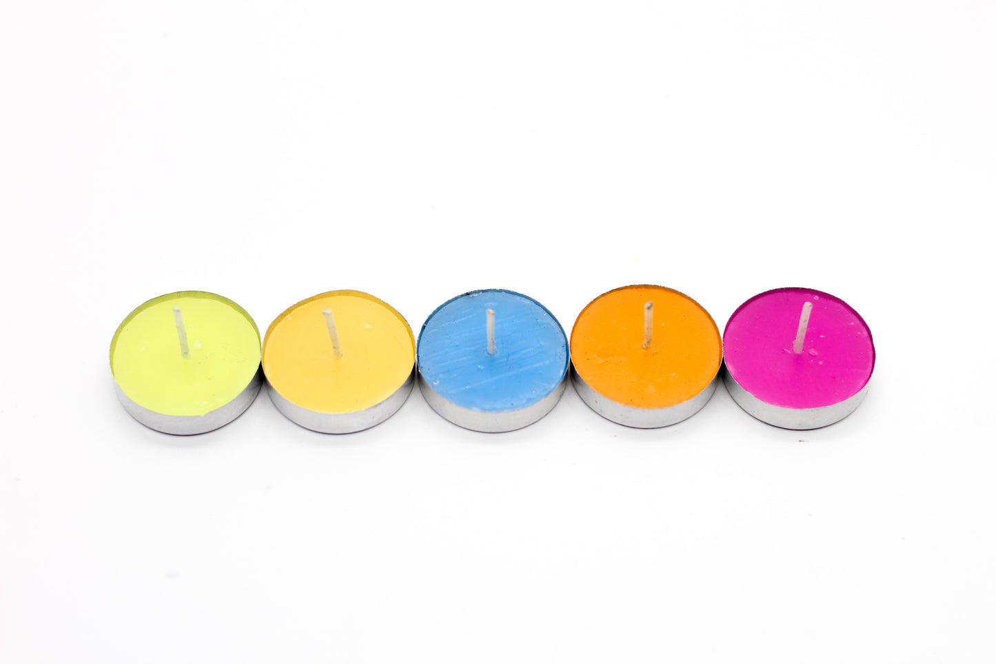 Pack of 50 MultiColour Tealight Candles - auradecor.co.in