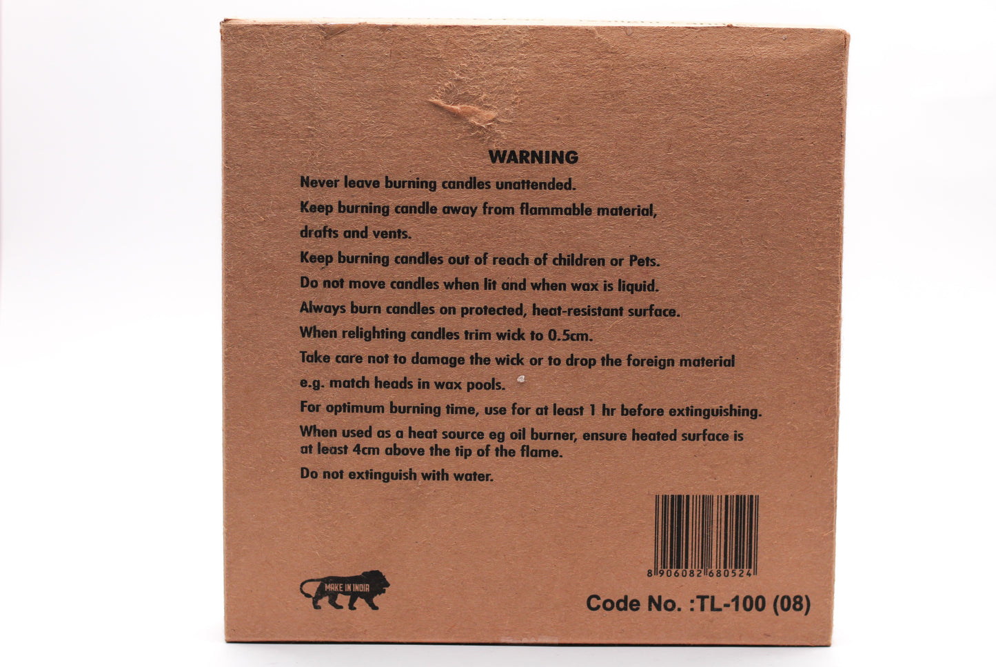 Pack of 100 Tealight Candles ( Burning Time 2.5 Hours ) - auradecor.co.in