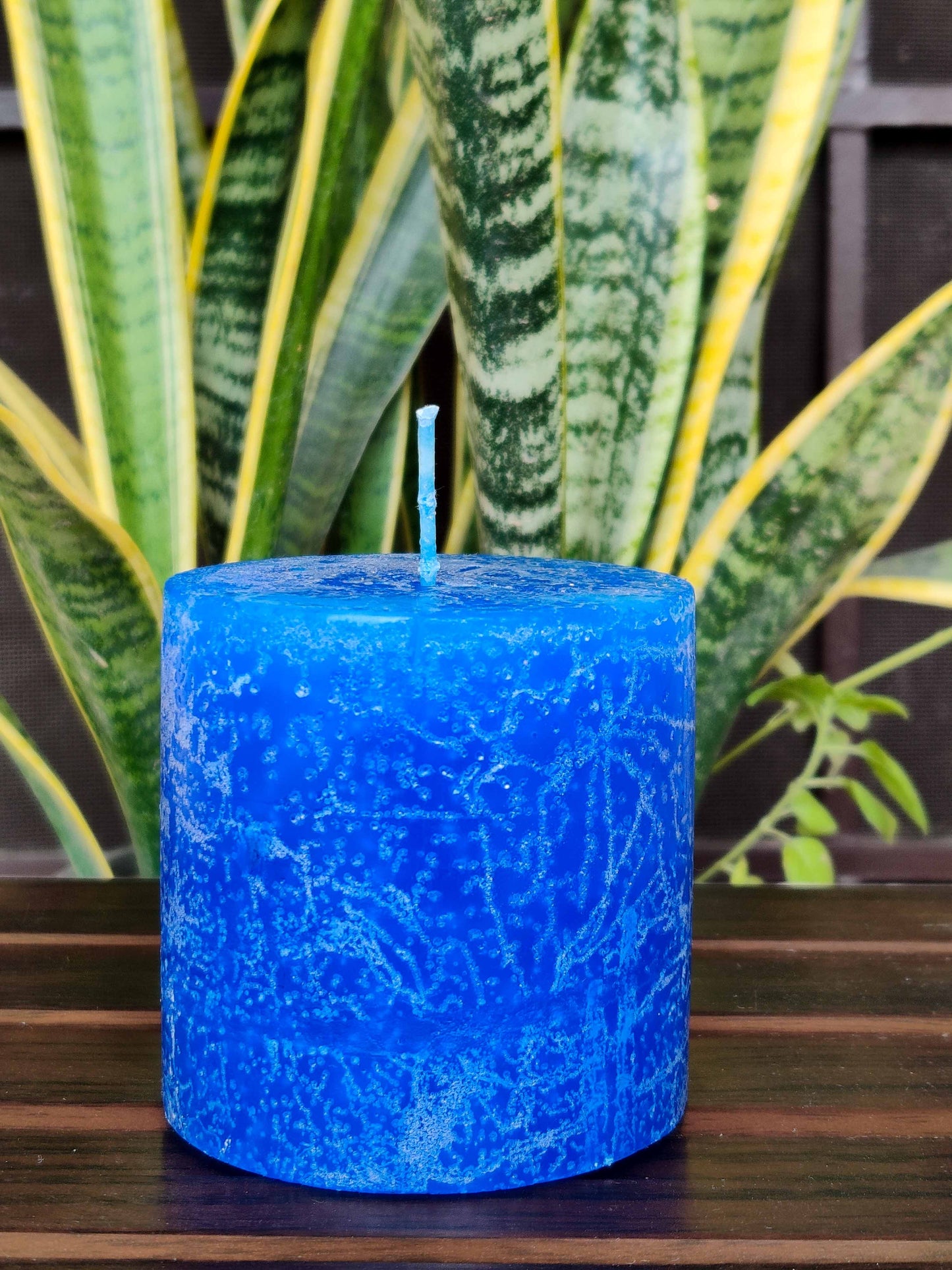Fragrance 3*3 inch Rustic Finish Pillar Candle ( 48 Pcs )