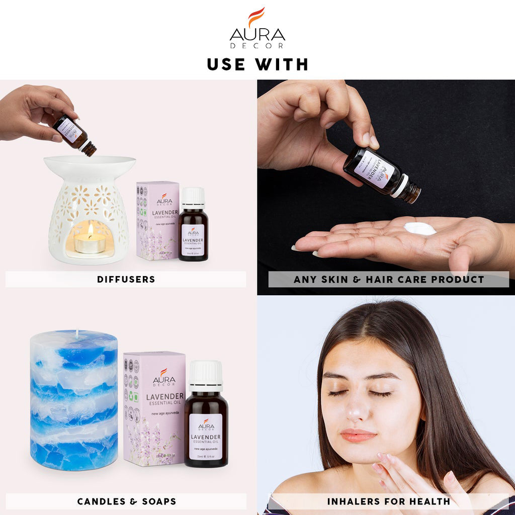 Lavender Essential Oil - 15ml for Skin, Hair, Face, Acne Care