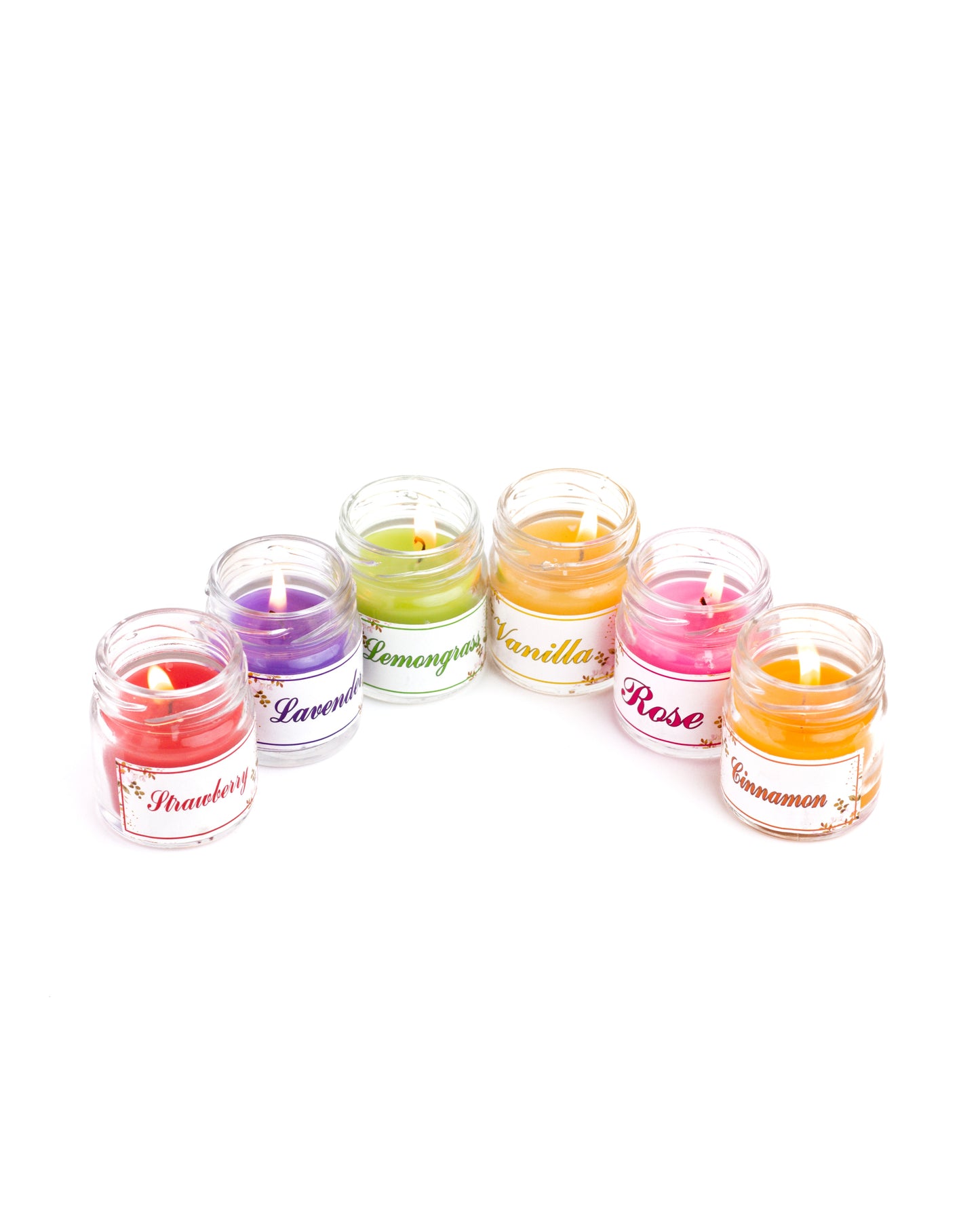 AuraDecor Fragrance Jar Candle Set of 6 || Fragrance Candles for Home || Scented Candles || Jar Candles || Fragrance Candle || Home Decoration