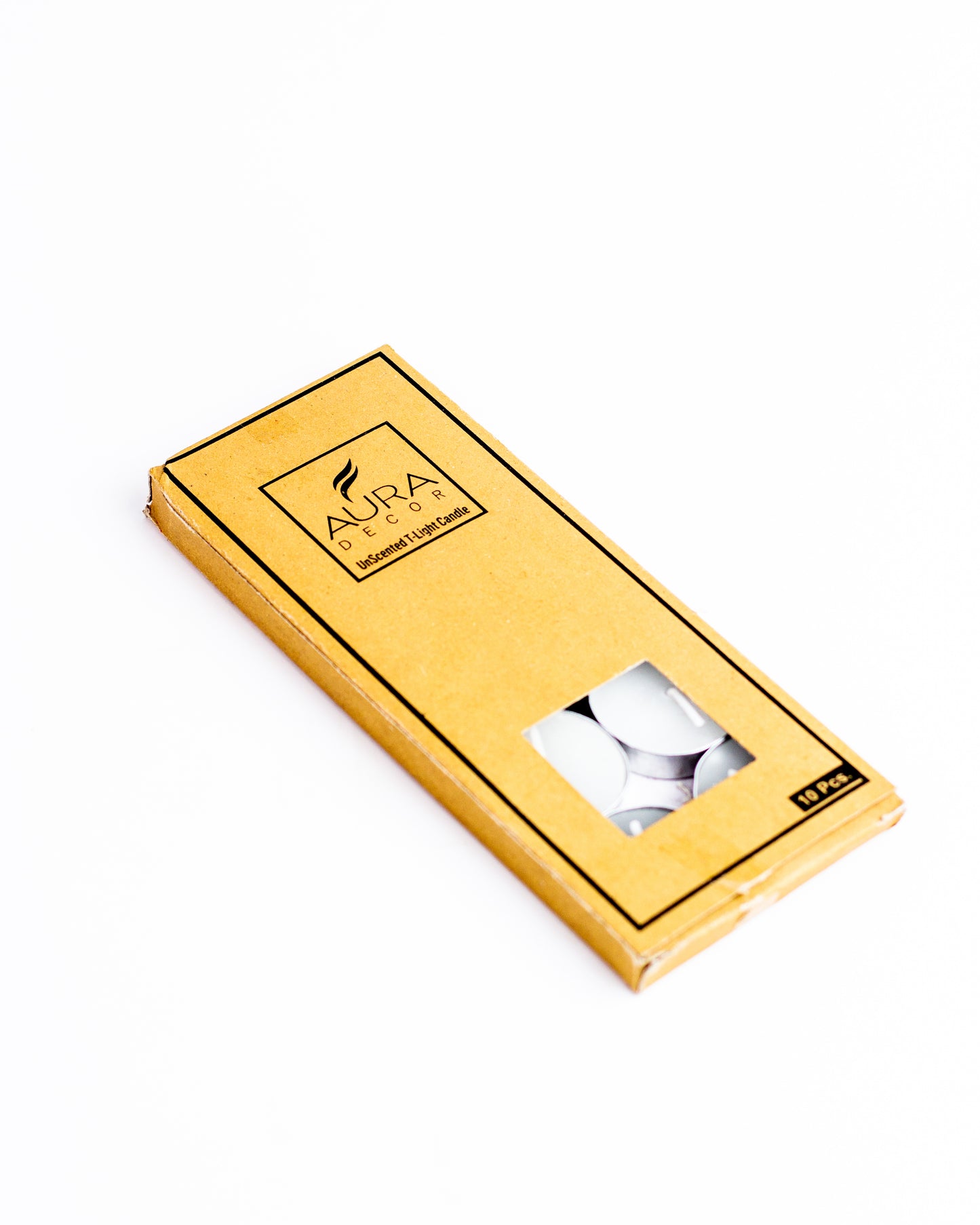 Bulk Buy Pack of 10 ( Unscented Tealights Burning time 3 Hours ) ( Master Box 100 Boxes )