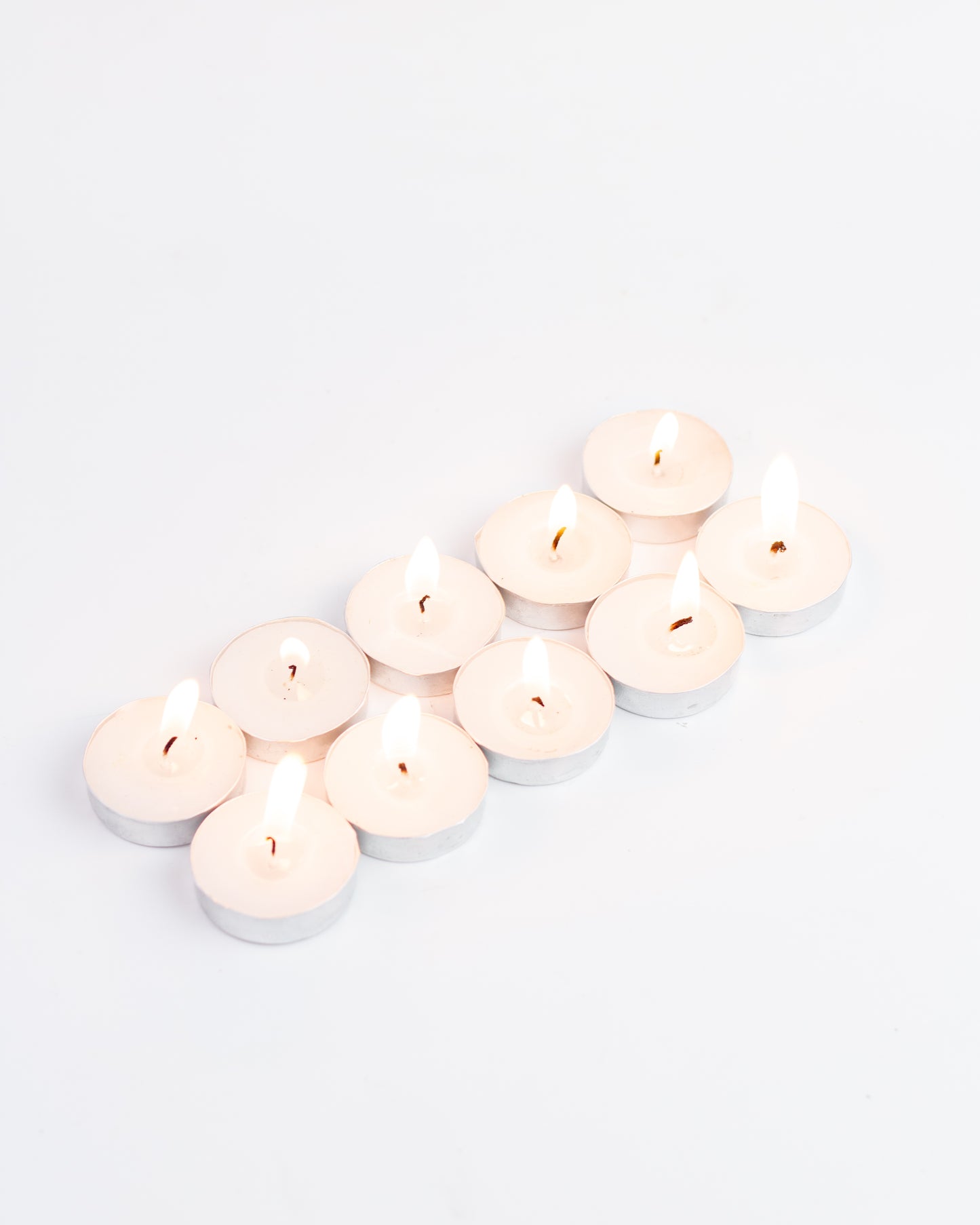 Bulk Buy Pack of 10 ( Unscented Tealights Burning time 3 Hours ) ( Master Box 100 Boxes )