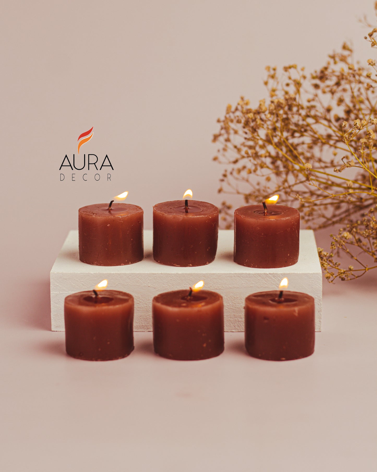 r Bulk Bulk Buy AuraDecor Fragrance Votive Candles ( without Glass ) ( Master Carton, 64 Packets , 384 Candles )